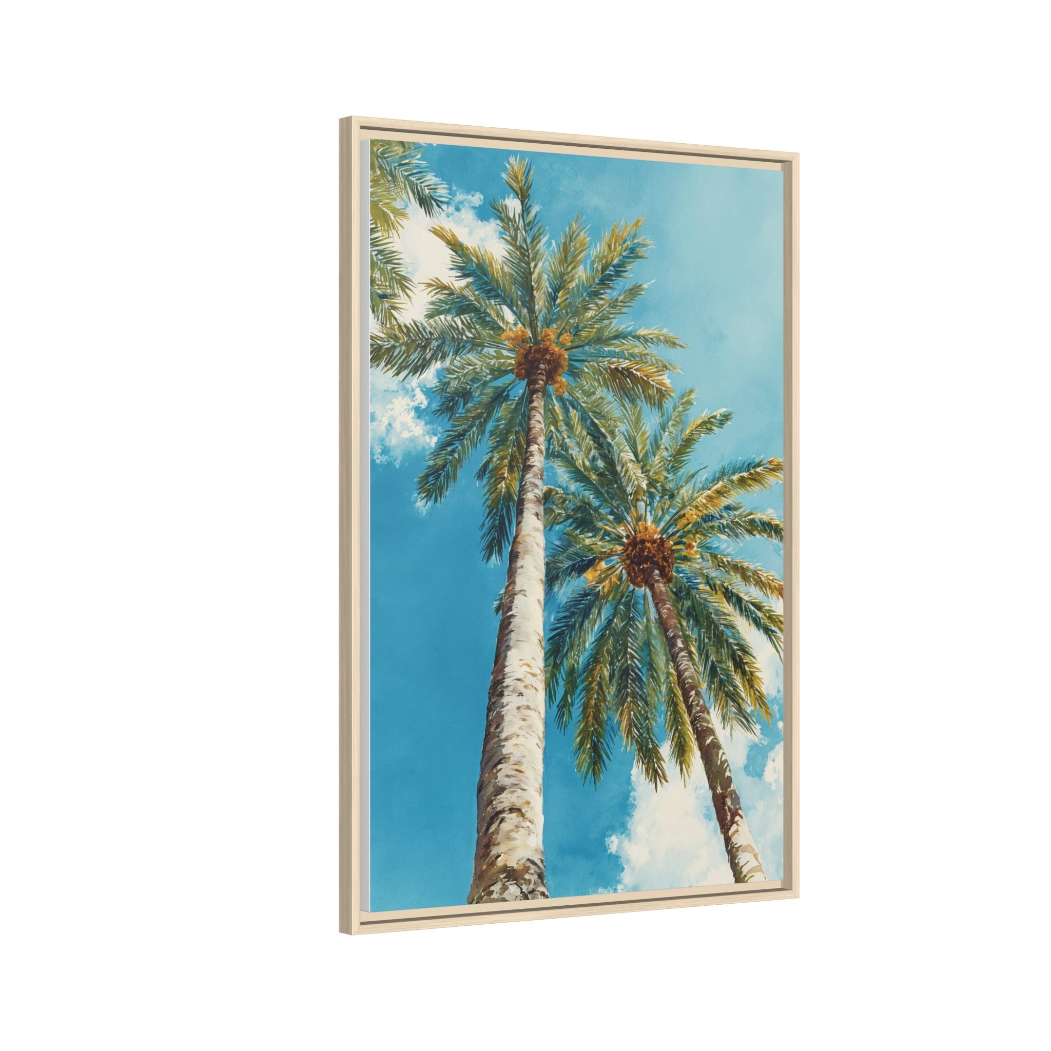 Palm Tree Sky Matte Canvas Print