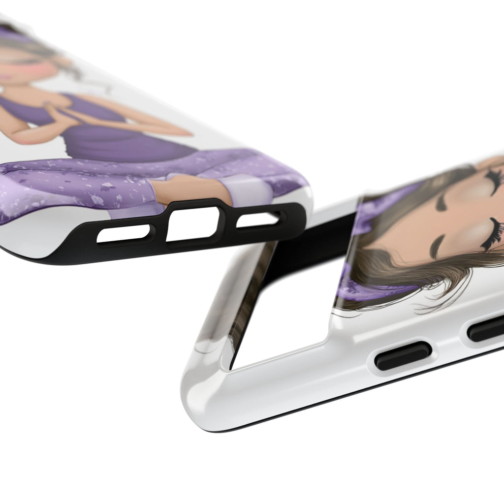Yoga Phone Case for Mindfulness Gift for Yogis, Meditation Accessory, Zen Vibe