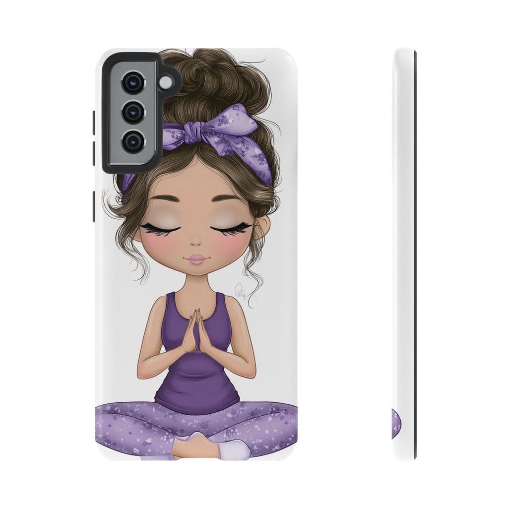Yoga Phone Case for Mindfulness Gift for Yogis, Meditation Accessory, Zen Vibe