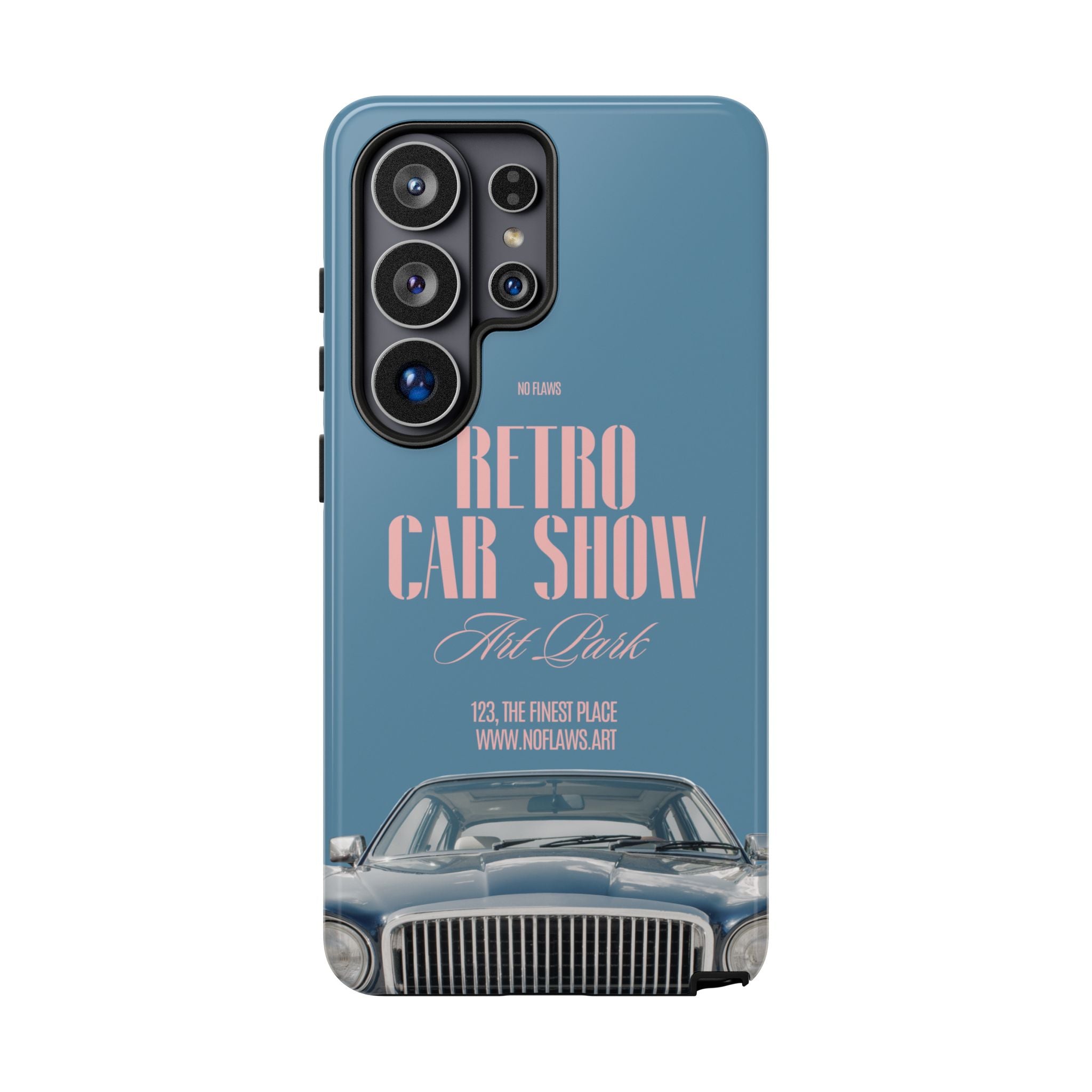 Retro Car Show Phone Case — Vintage Classic Auto Design