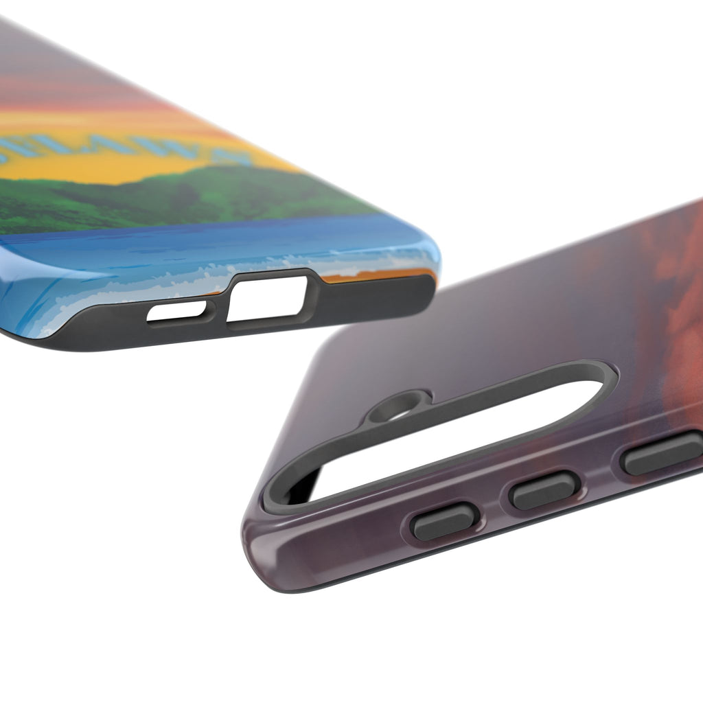 Sunset 'No Flaws' Tough Phone Case — Tropical Beach Protective Cover