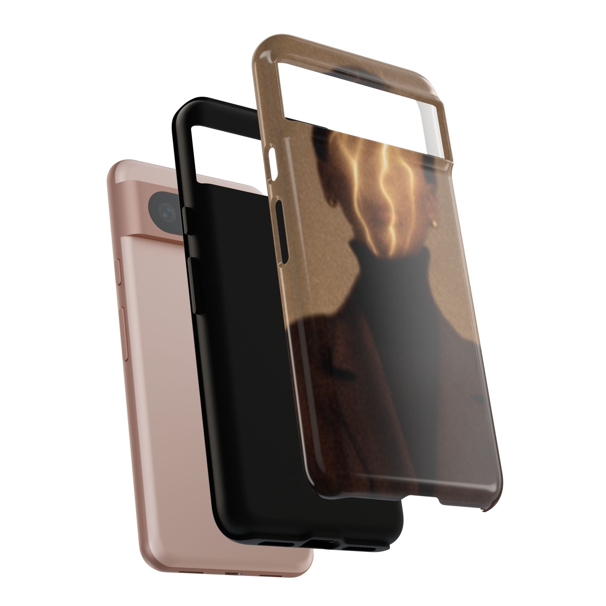Stylish Phone Case with Artistic Design, Fashion Tech Accessory, Tough Cases