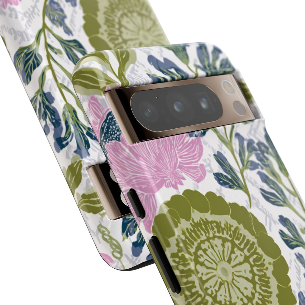 Floral Phone Case, Tough Cases with Elegant Design, Stylish Phone Accessories