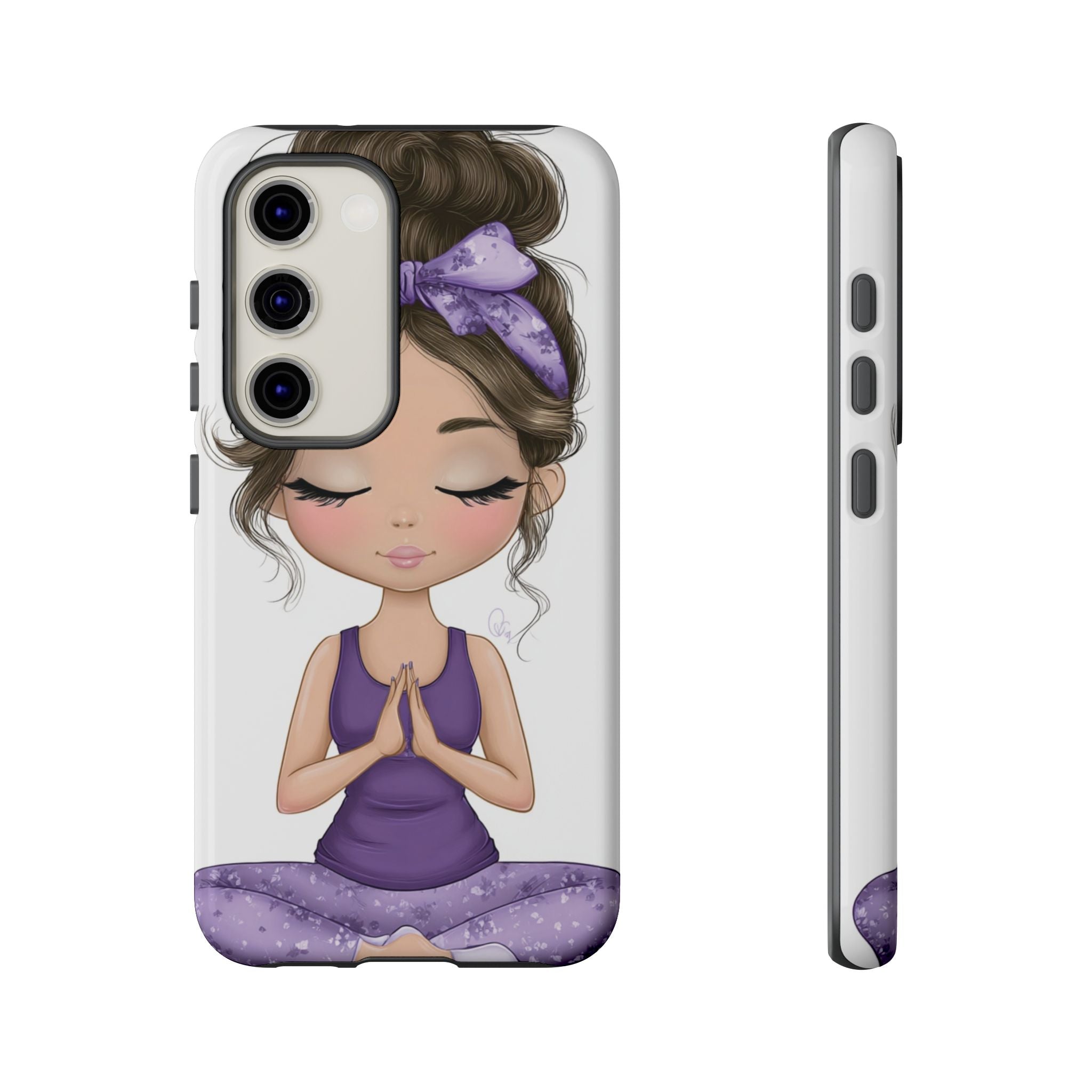 Yoga Phone Case for Mindfulness Gift for Yogis, Meditation Accessory, Zen Vibe
