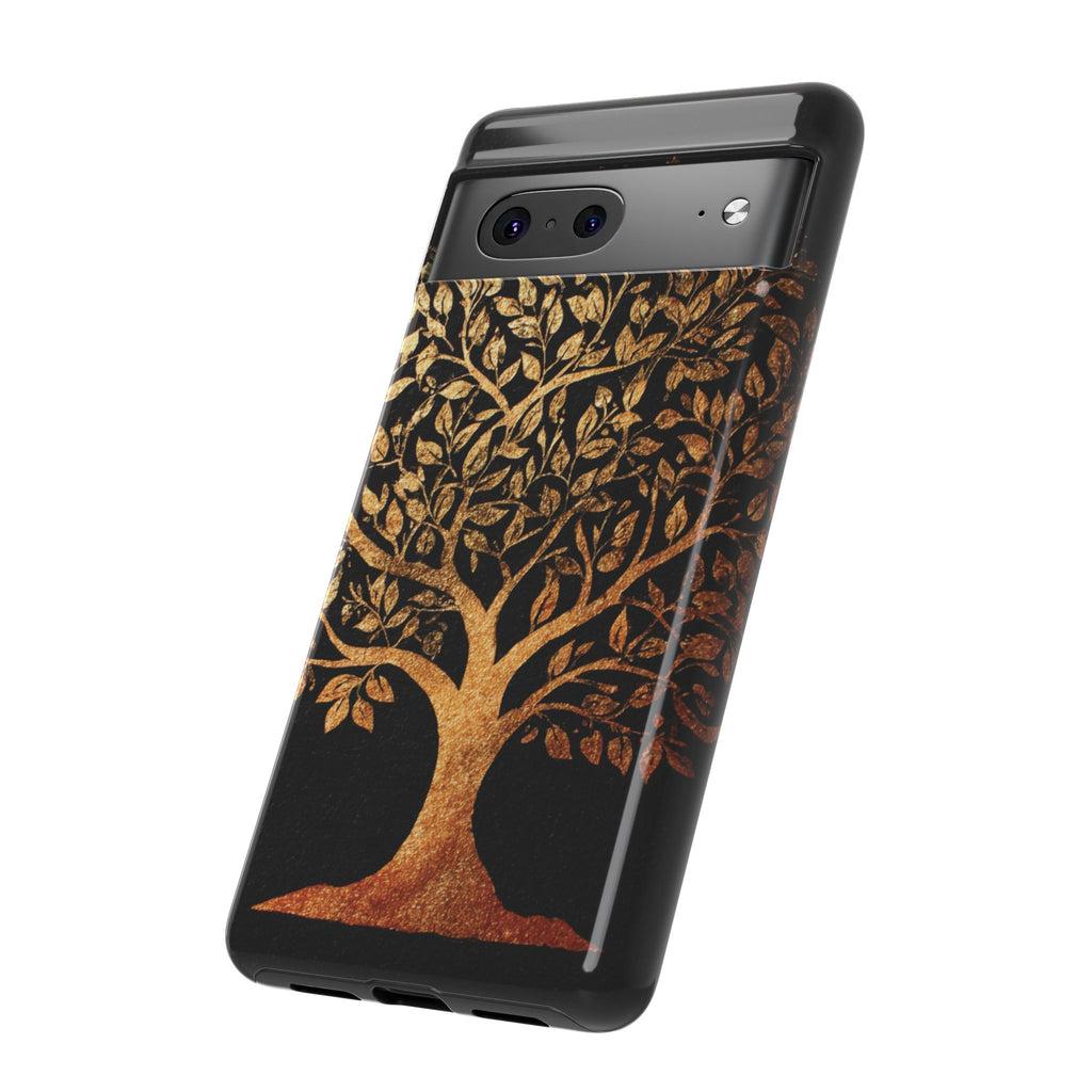 Golden Tree Phone Case, Tough Cases, Nature Lover Gift