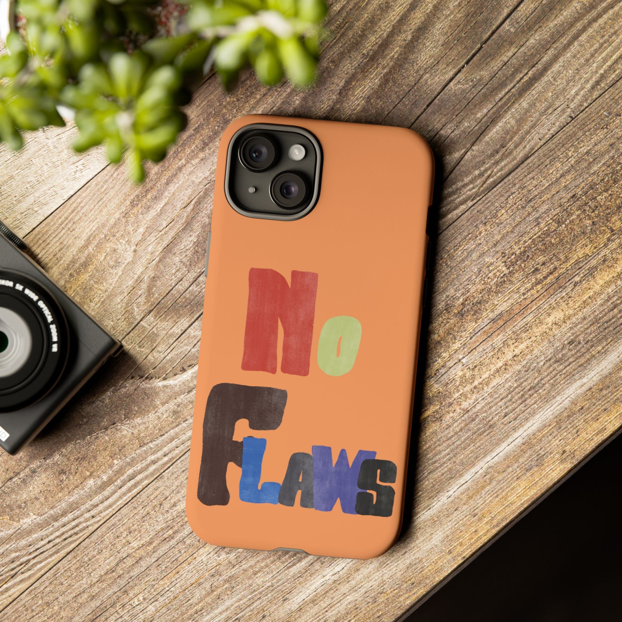 "No Flaws" Retro Hand-Lettered Protective Cover