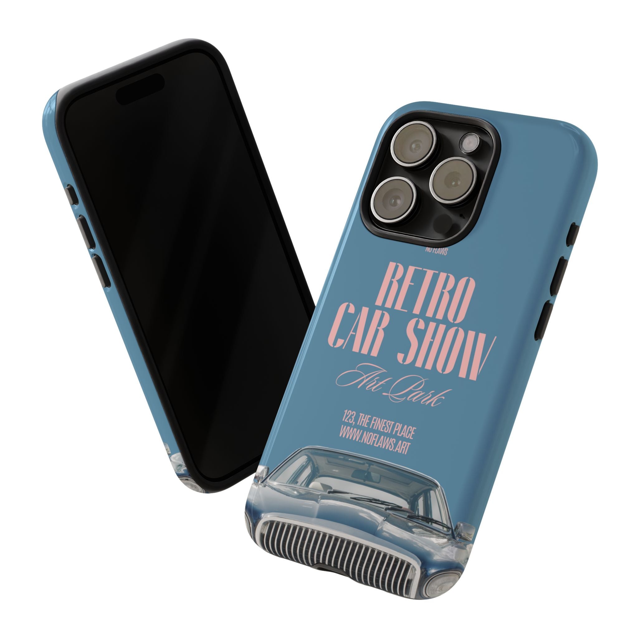 Retro Car Show Phone Case — Vintage Classic Auto Design