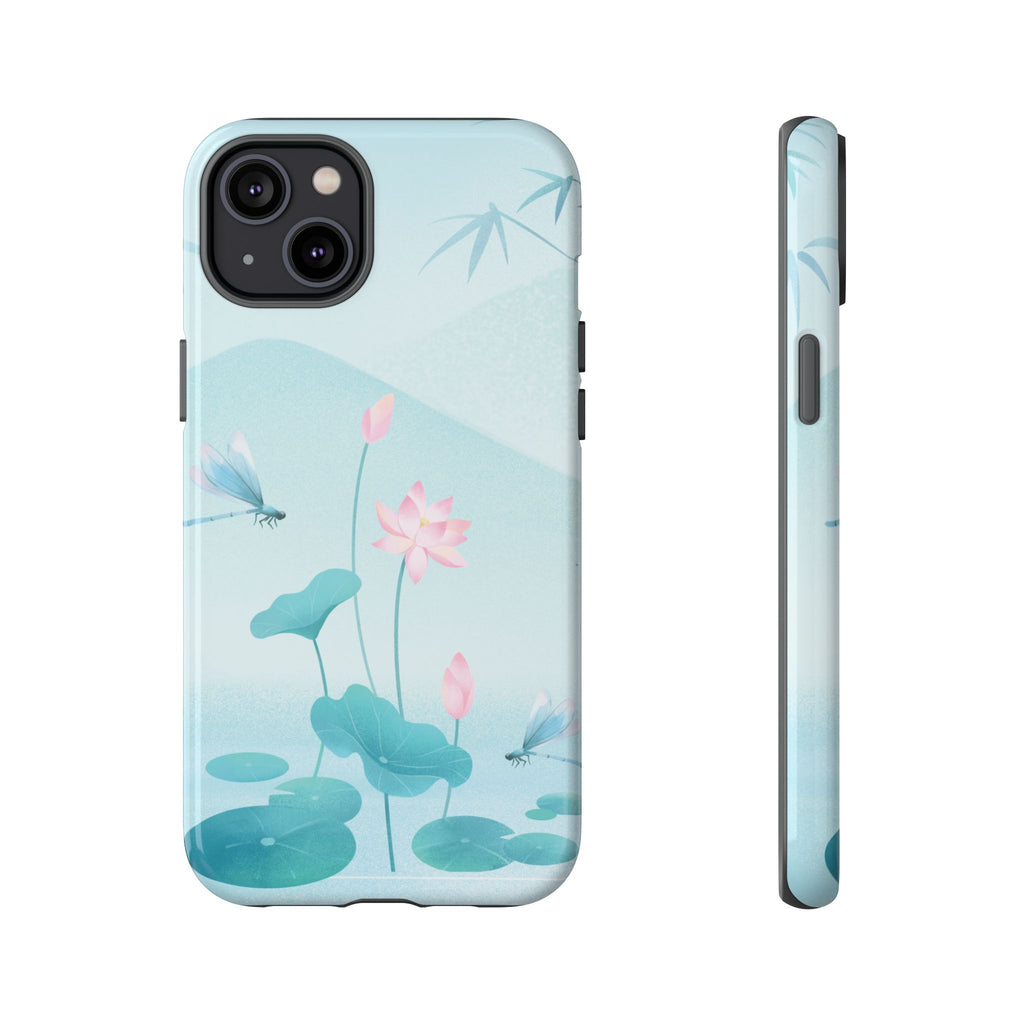 Lotus Pond Phone Case — Serene Floral iPhone Protective Cover