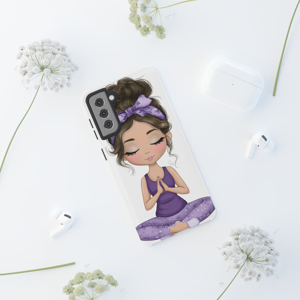 Yoga Phone Case for Mindfulness Gift for Yogis, Meditation Accessory, Zen Vibe
