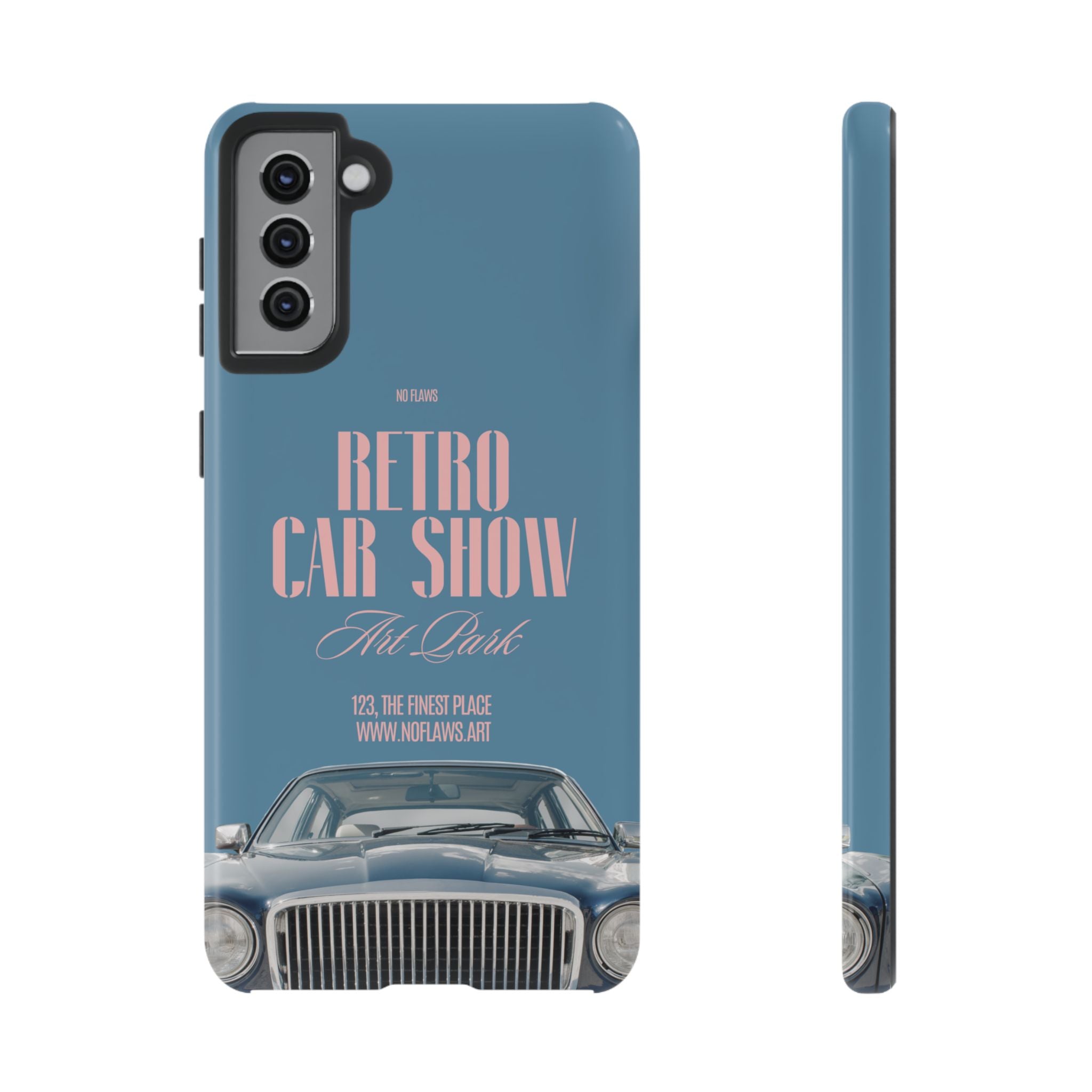 Retro Car Show Phone Case — Vintage Classic Auto Design
