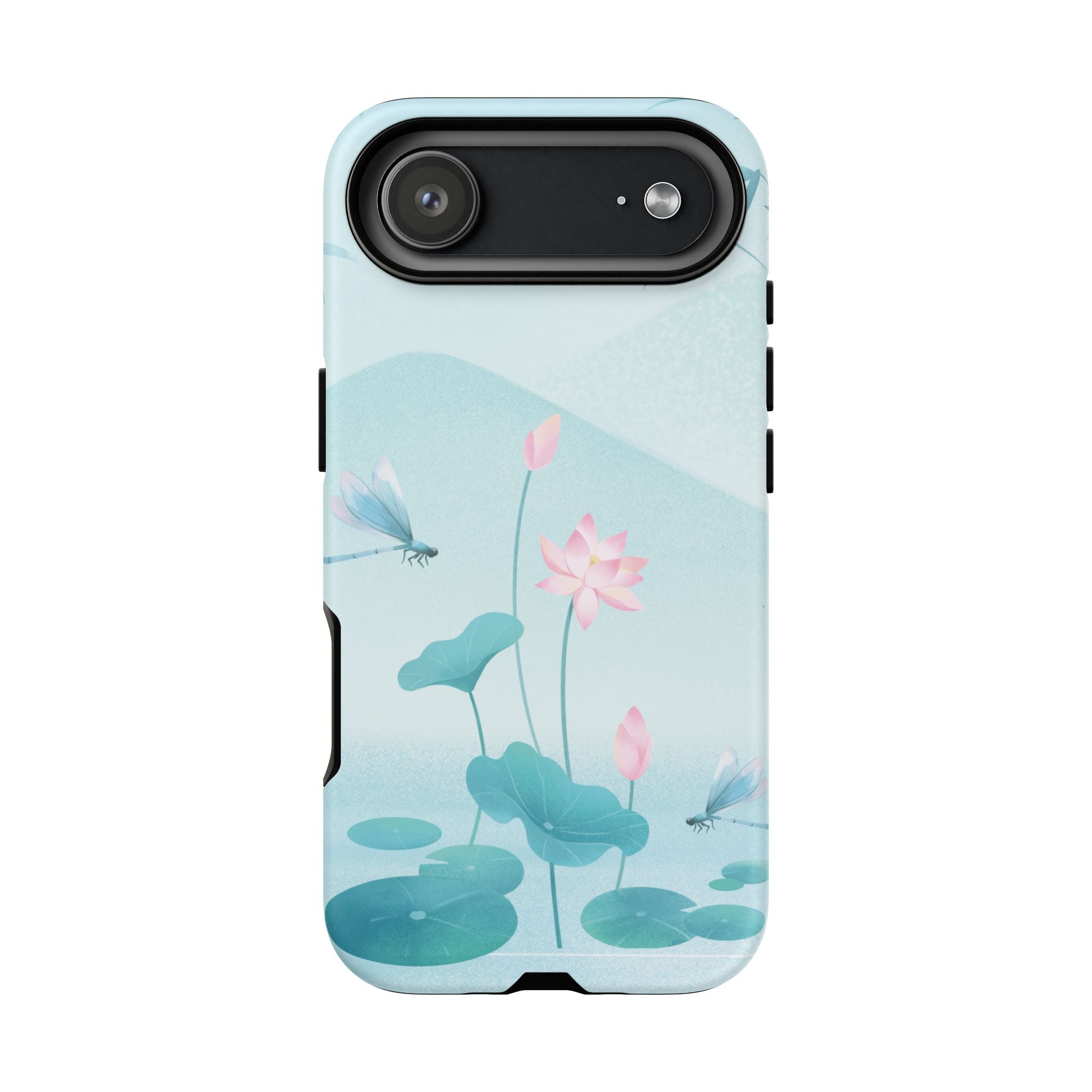 Lotus Pond Phone Case — Serene Floral iPhone Protective Cover
