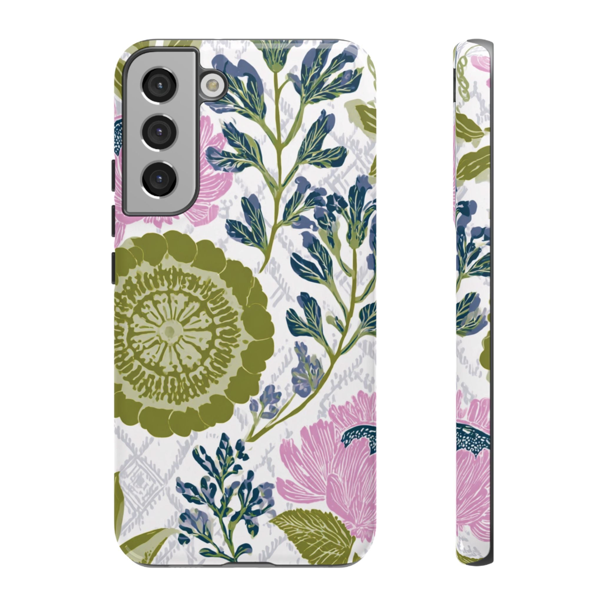 Floral Phone Case, Tough Cases with Elegant Design, Stylish Phone Accessories