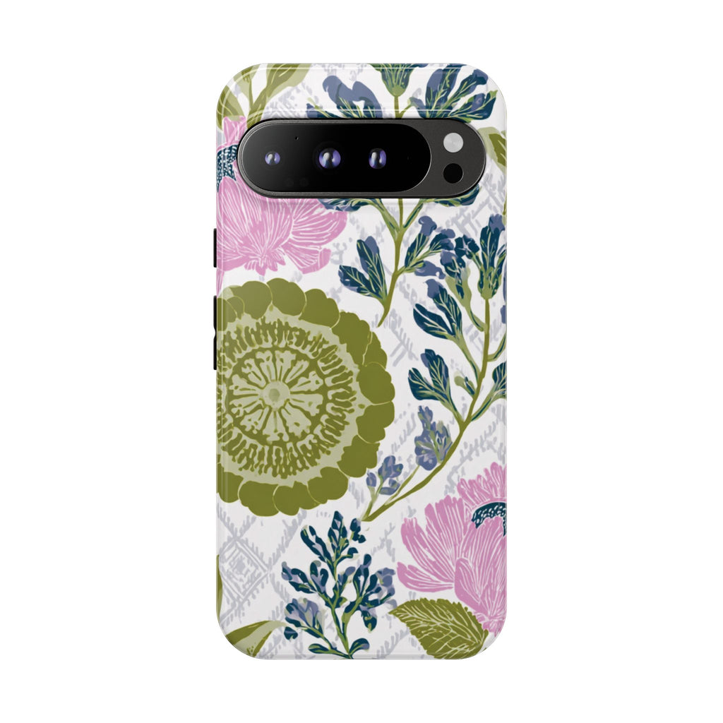 Floral Phone Case, Tough Cases with Elegant Design, Stylish Phone Accessories