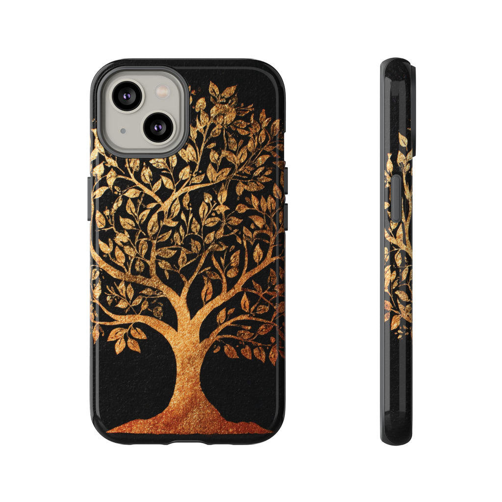 Golden Tree Phone Case, Tough Cases, Nature Lover Gift