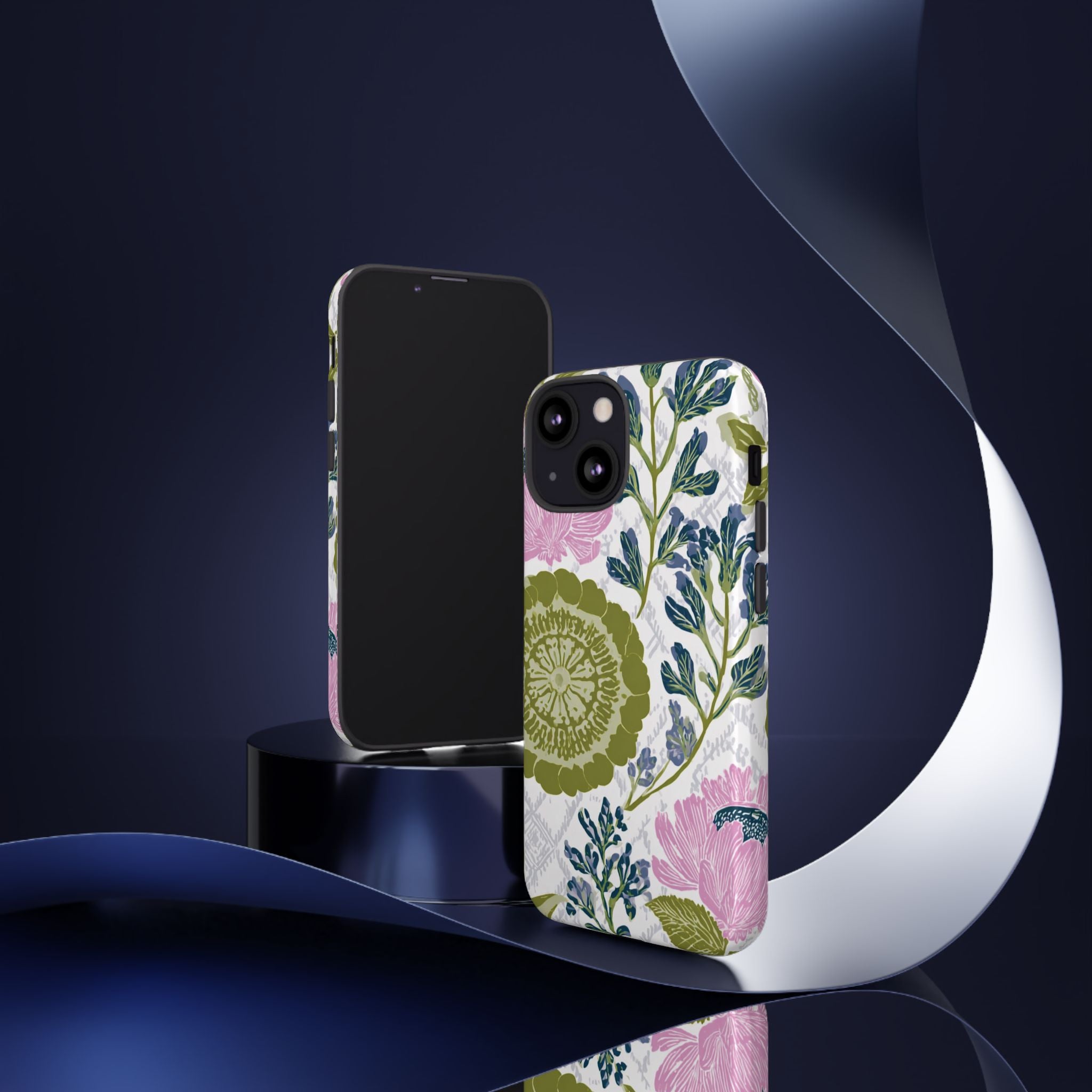 Floral Phone Case, Tough Cases with Elegant Design, Stylish Phone Accessories