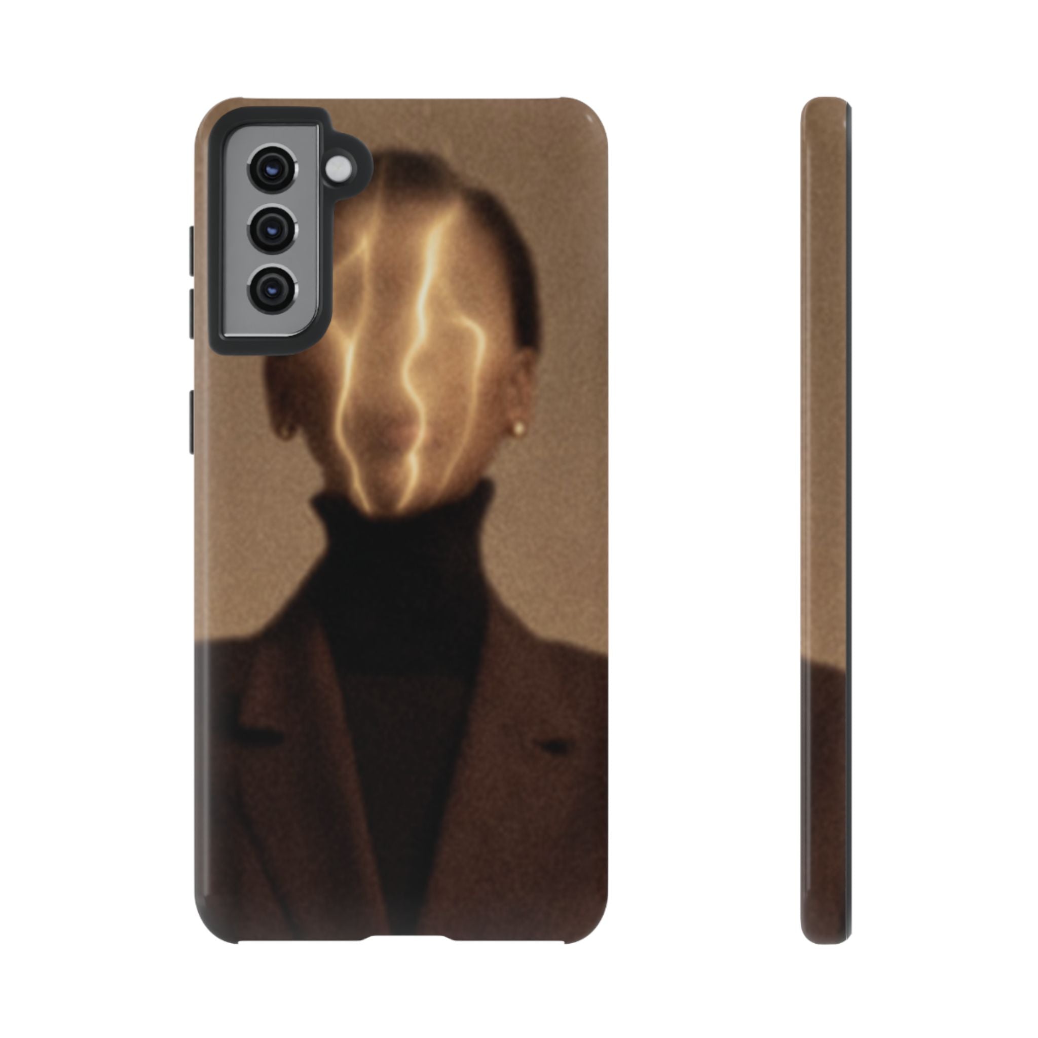 Stylish Phone Case with Artistic Design, Fashion Tech Accessory, Tough Cases