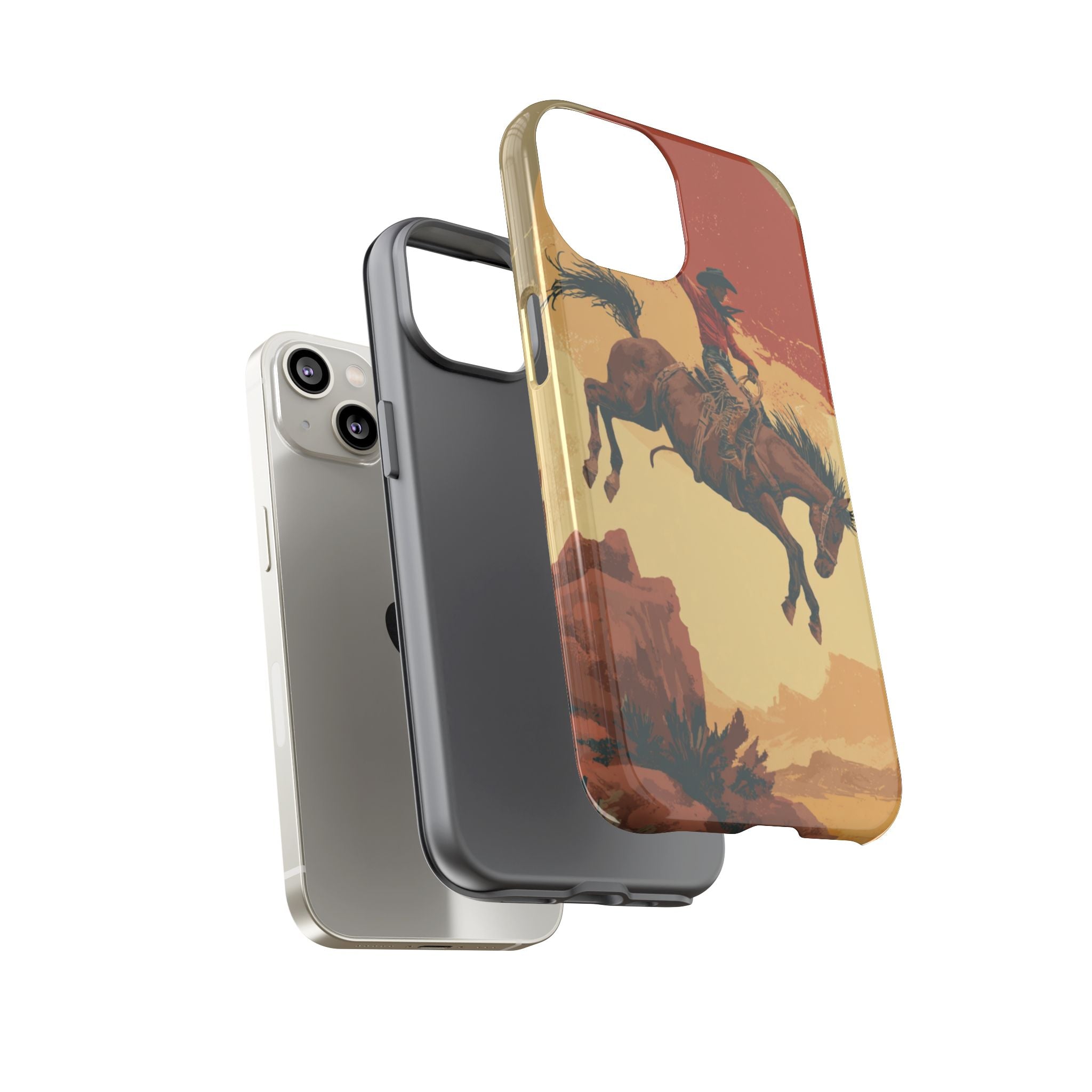 Cowboy Phone Case - Wild West Style, Tough Protection for Outdoor Lovers