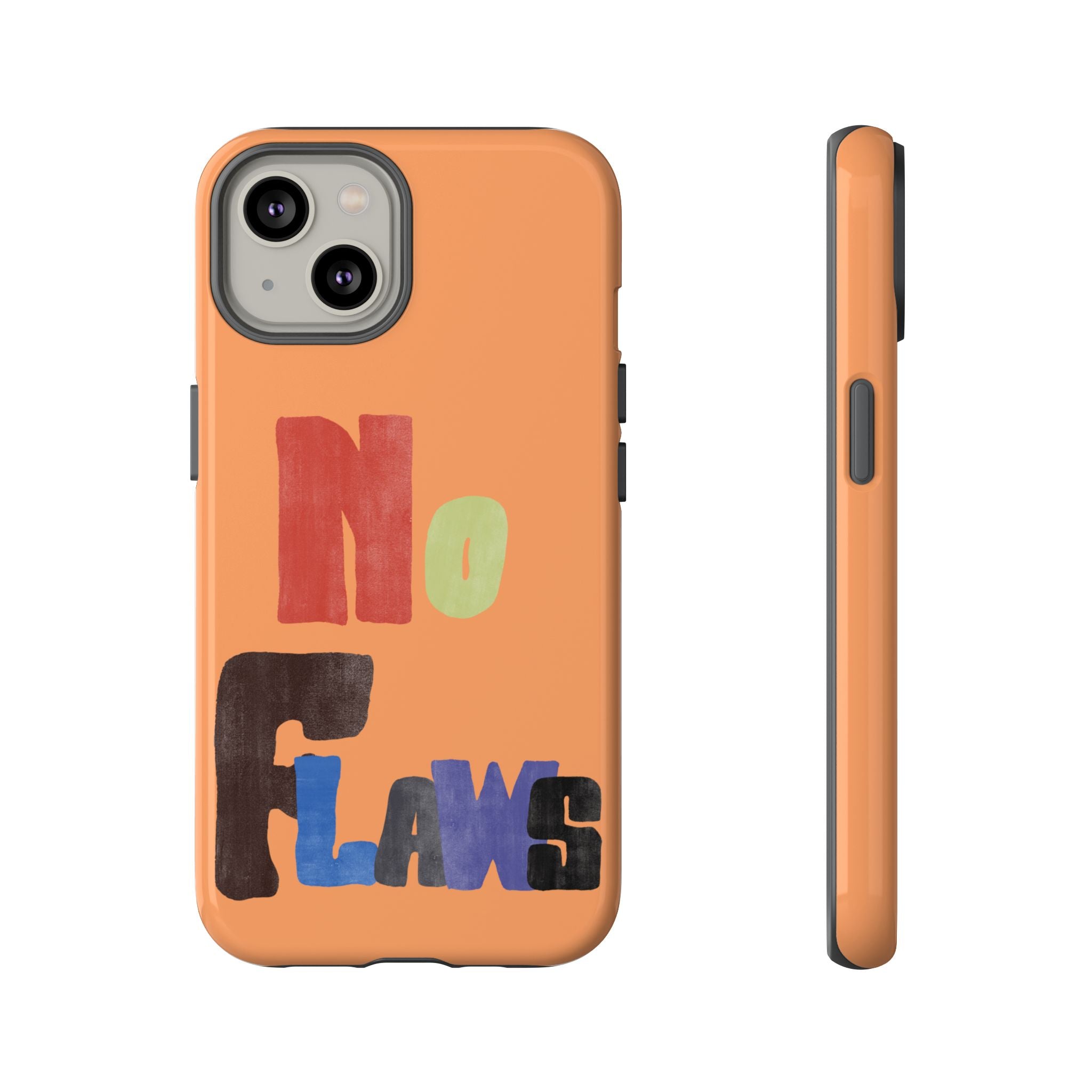 "No Flaws" Retro Hand-Lettered Protective Cover