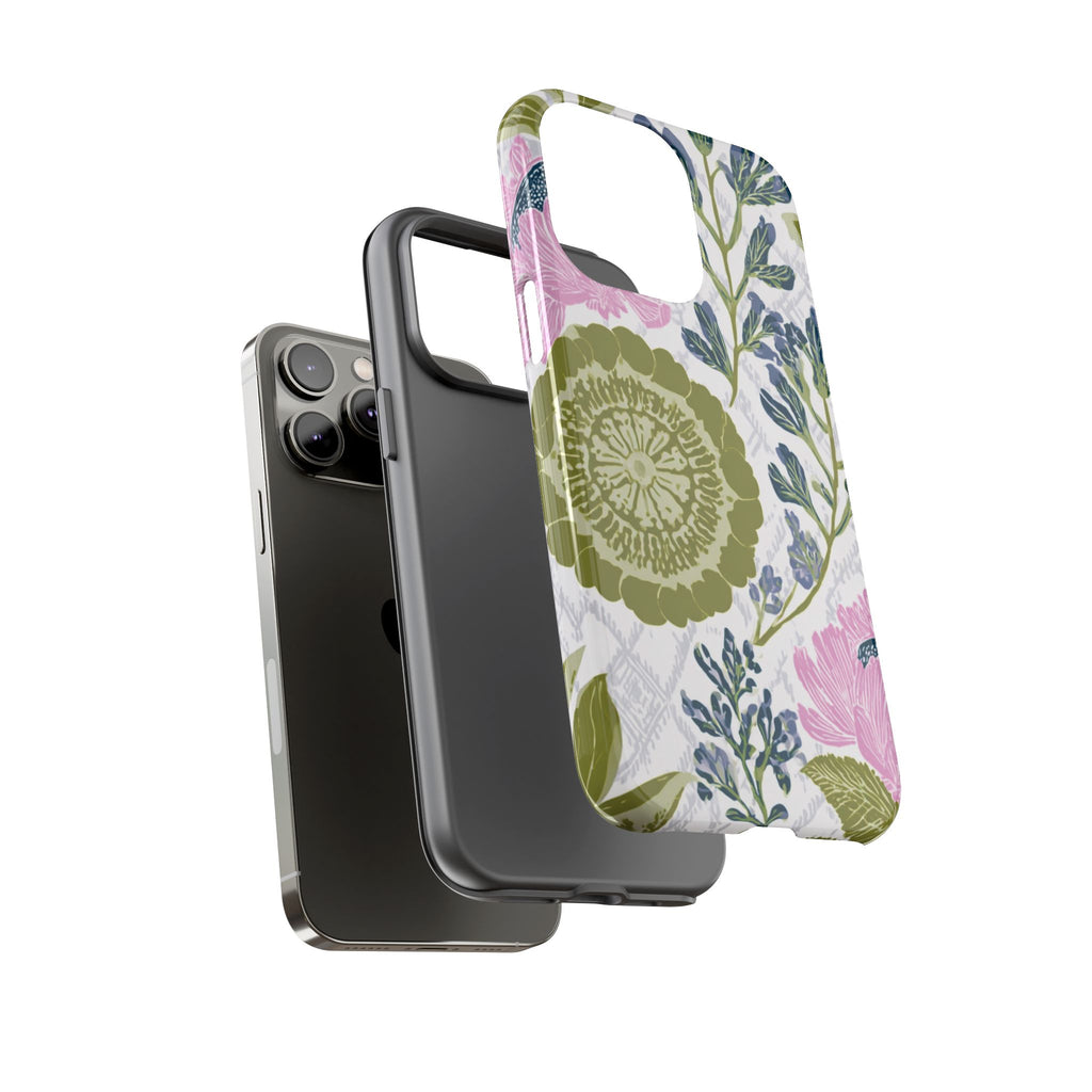 Floral Phone Case, Tough Cases with Elegant Design, Stylish Phone Accessories
