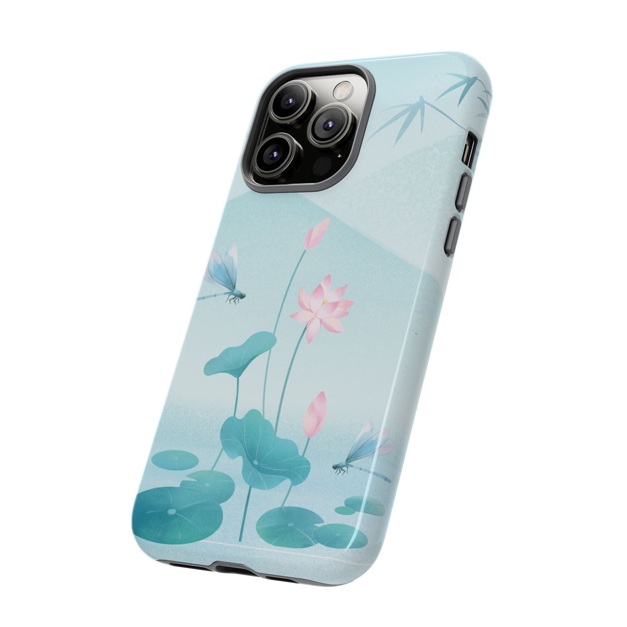 Lotus Pond Phone Case — Serene Floral iPhone Protective Cover