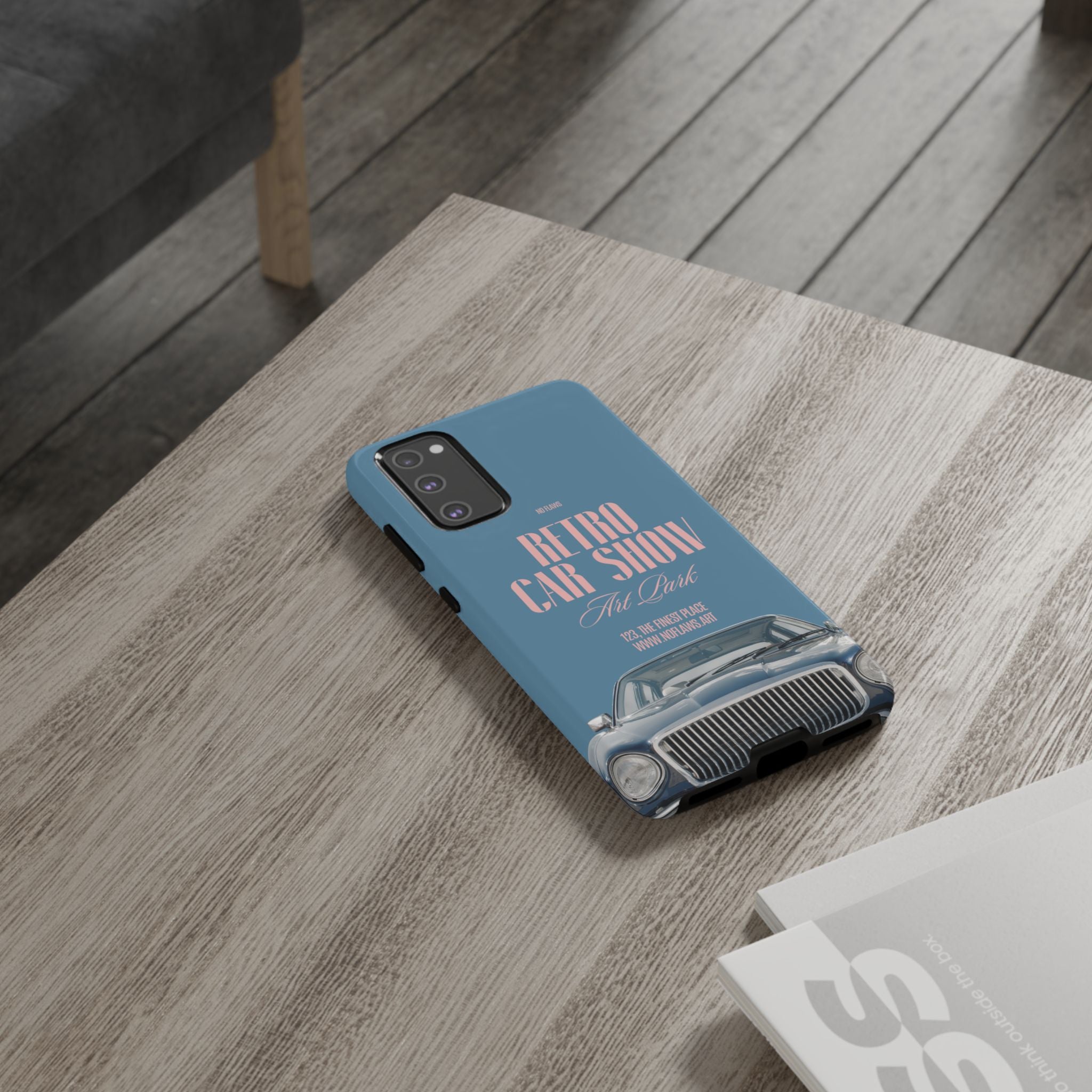 Retro Car Show Phone Case — Vintage Classic Auto Design