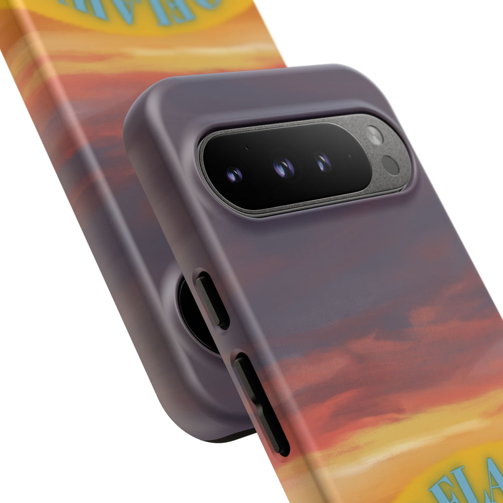 Sunset 'No Flaws' Tough Phone Case — Tropical Beach Protective Cover