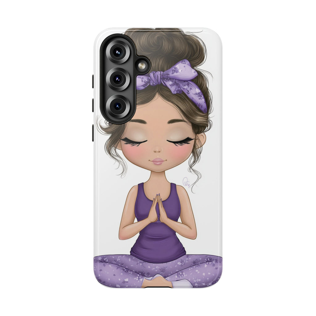 Yoga Phone Case for Mindfulness Gift for Yogis, Meditation Accessory, Zen Vibe