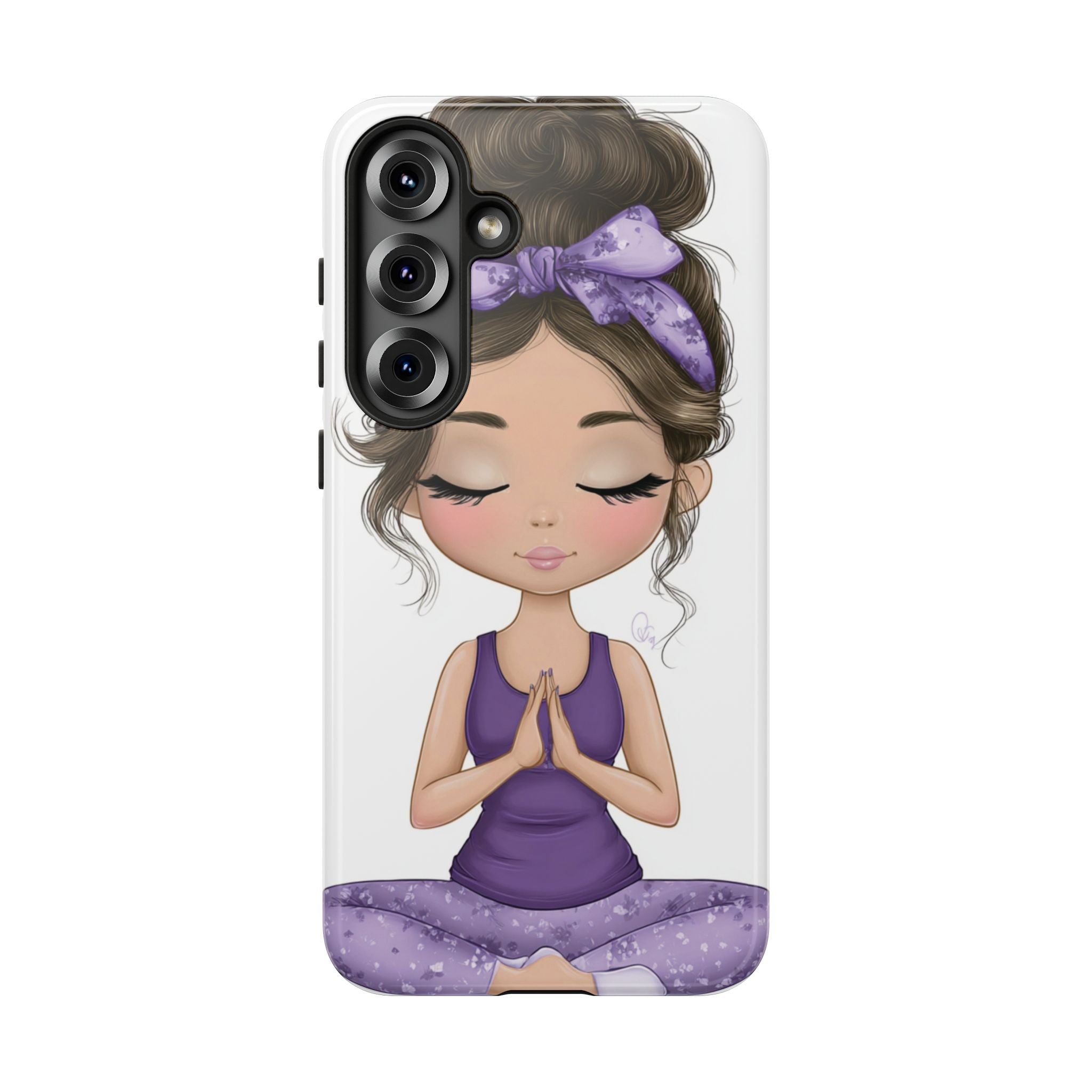 Yoga Phone Case for Mindfulness Gift for Yogis, Meditation Accessory, Zen Vibe