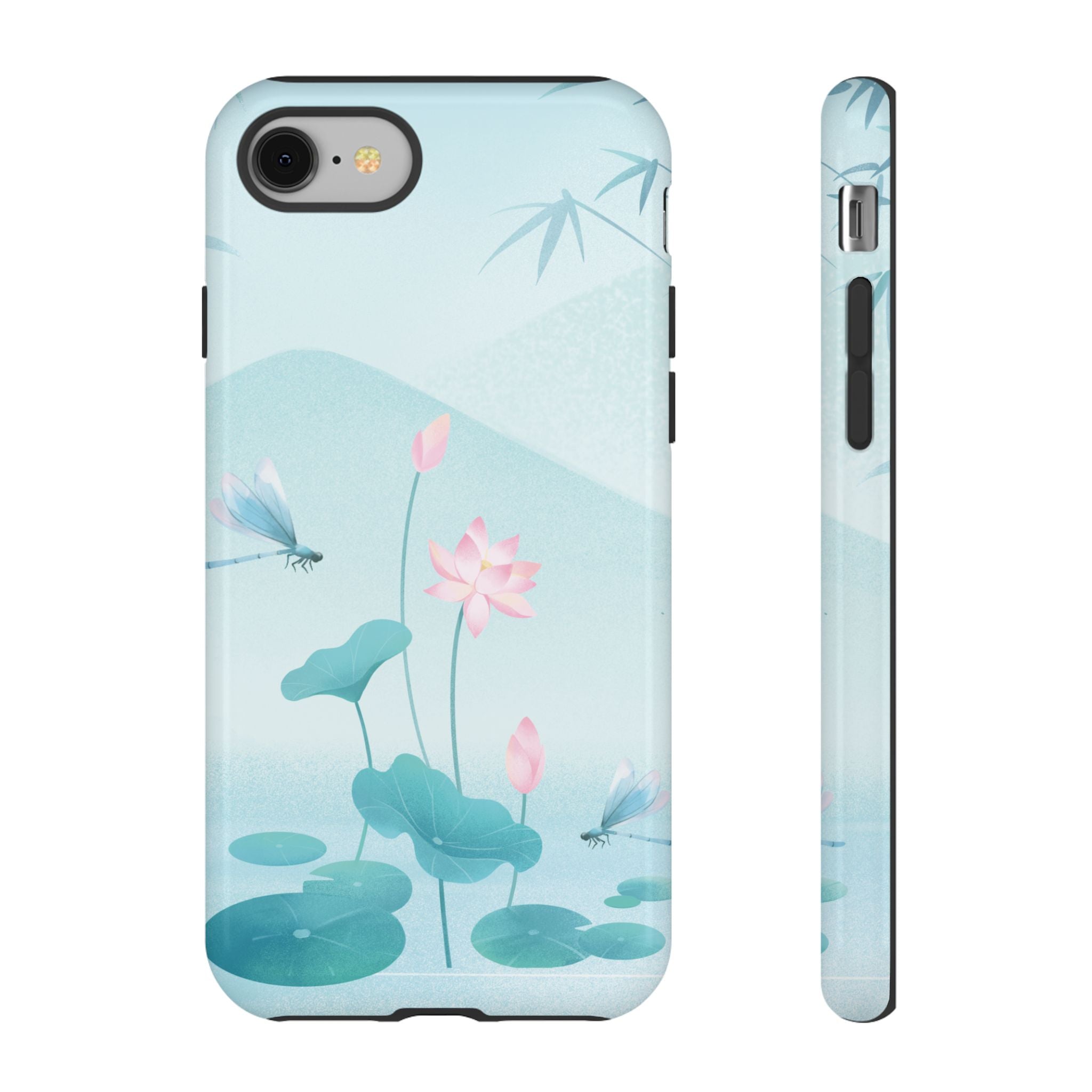 Lotus Pond Phone Case — Serene Floral iPhone Protective Cover