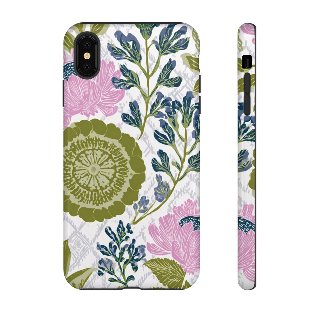 Floral Phone Case, Tough Cases with Elegant Design, Stylish Phone Accessories