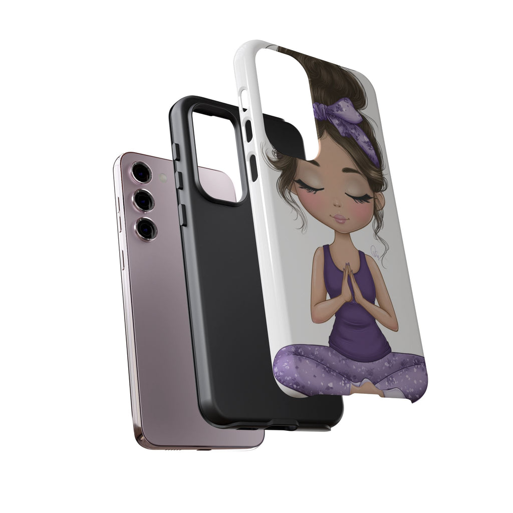 Yoga Phone Case for Mindfulness Gift for Yogis, Meditation Accessory, Zen Vibe
