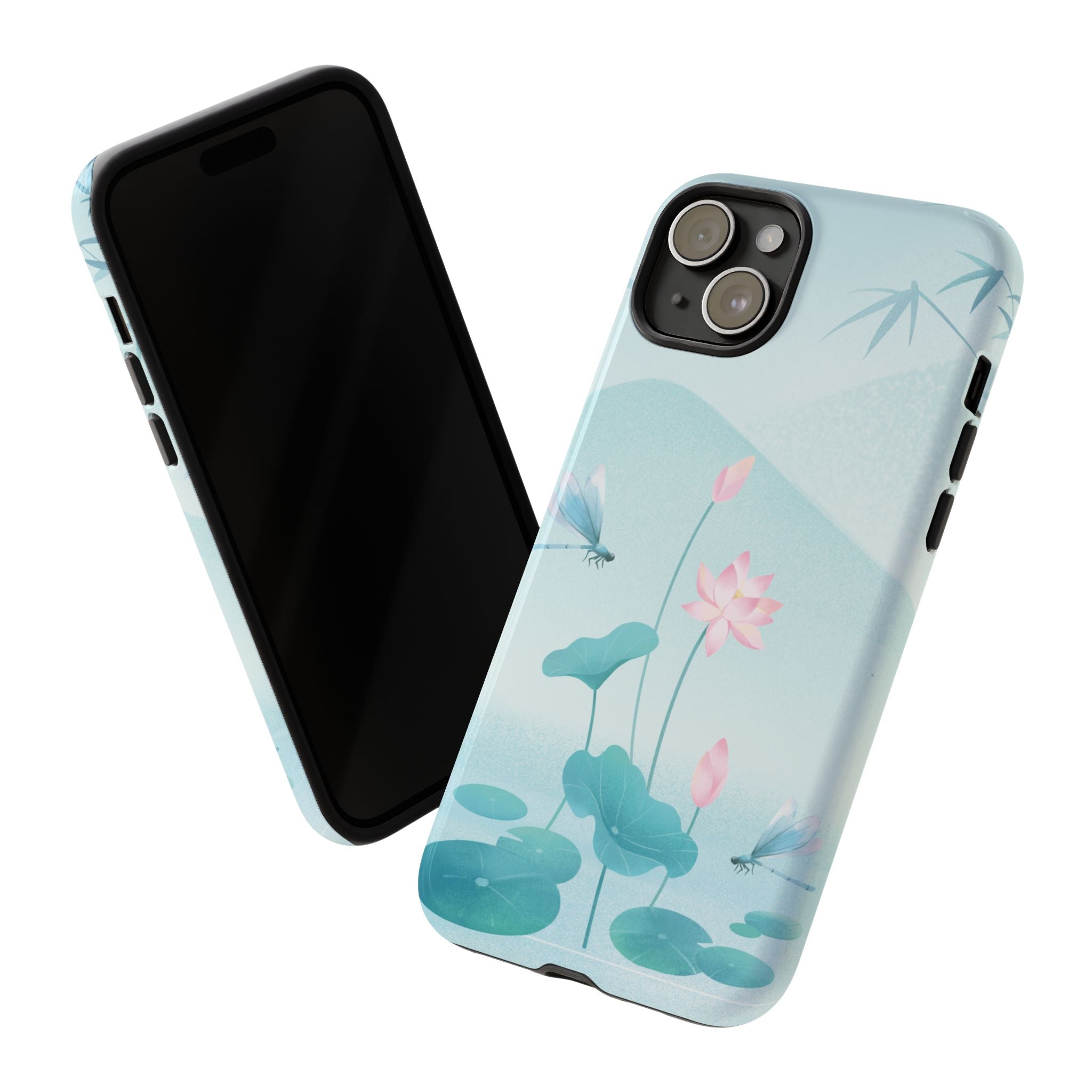 Lotus Pond Phone Case — Serene Floral iPhone Protective Cover