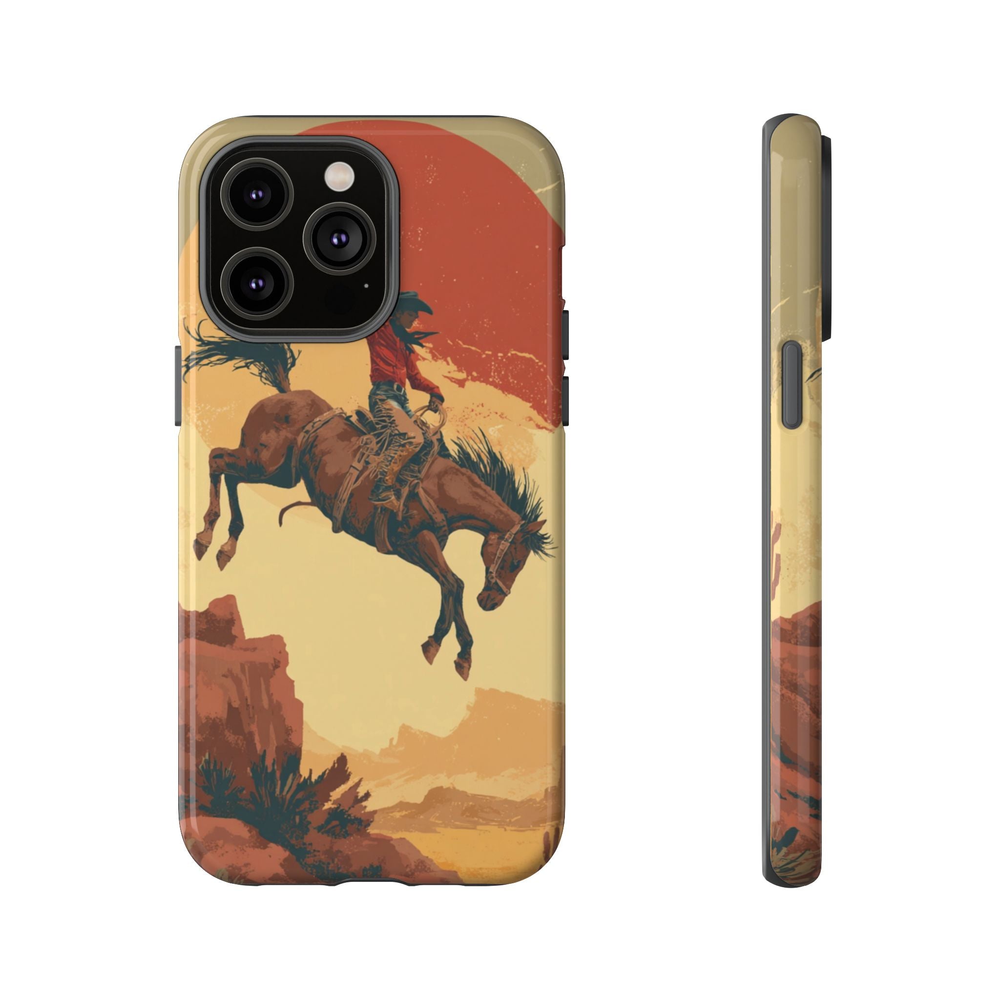 Cowboy Phone Case - Wild West Style, Tough Protection for Outdoor Lovers
