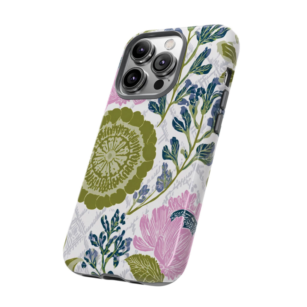 Floral Phone Case, Tough Cases with Elegant Design, Stylish Phone Accessories
