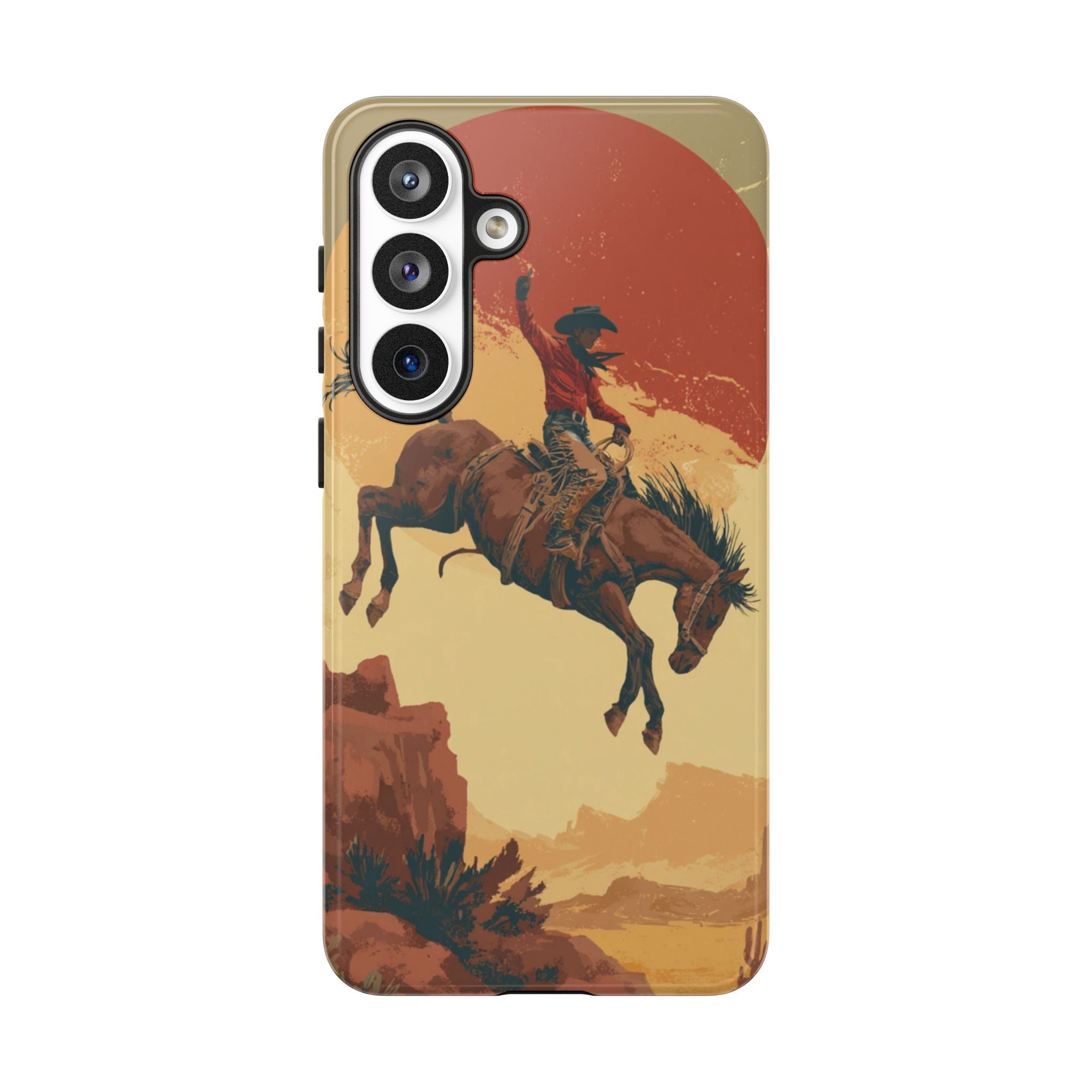 Cowboy Phone Case - Wild West Style, Tough Protection for Outdoor Lovers