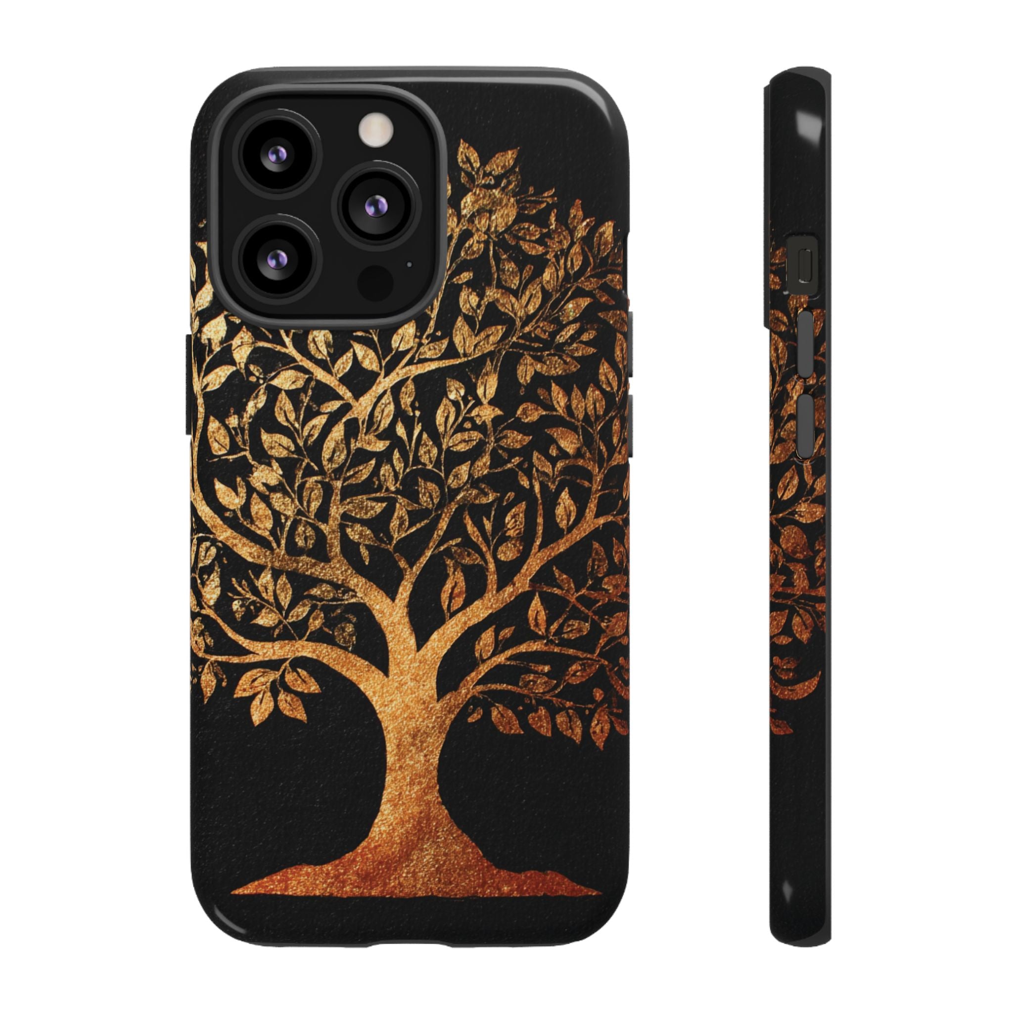 Golden Tree Phone Case, Tough Cases, Nature Lover Gift