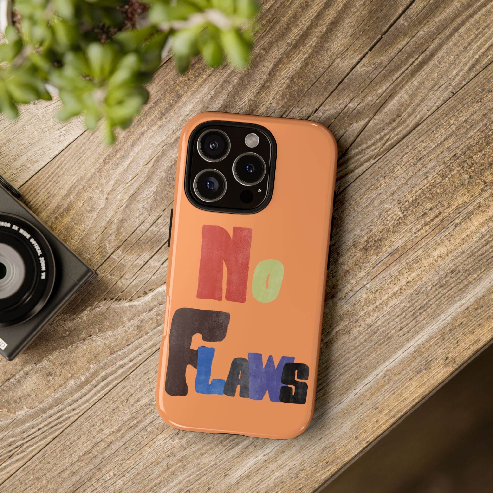 "No Flaws" Retro Hand-Lettered Protective Cover