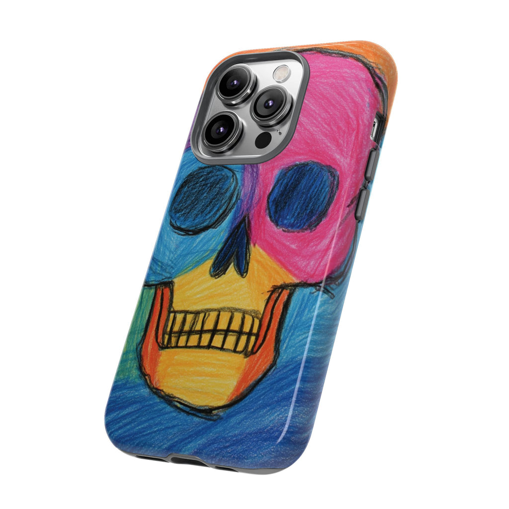 Vibrant Skull Phone Case | Tough Cases, Colorful Design, Unique Art Phone Cover