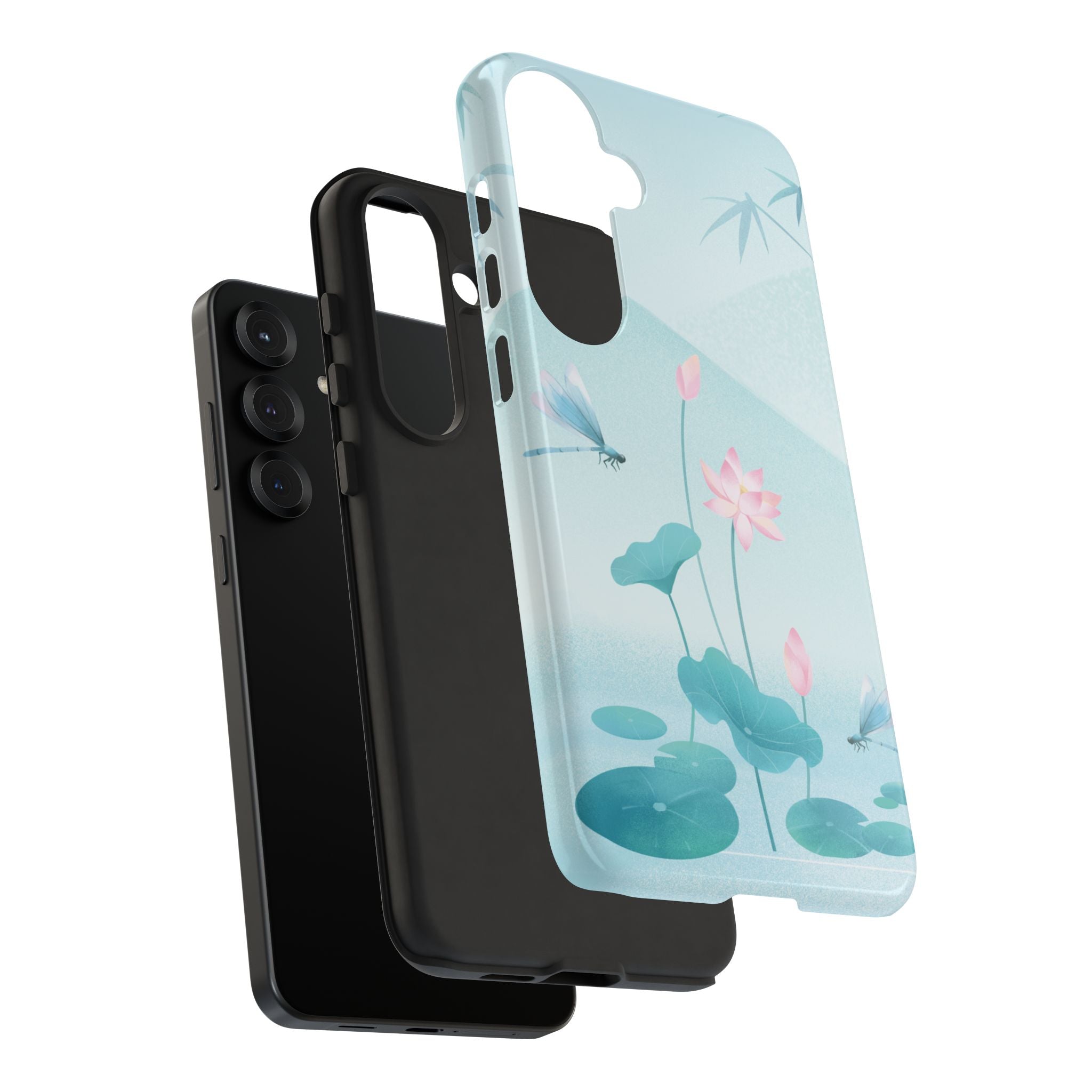 Lotus Pond Phone Case — Serene Floral iPhone Protective Cover
