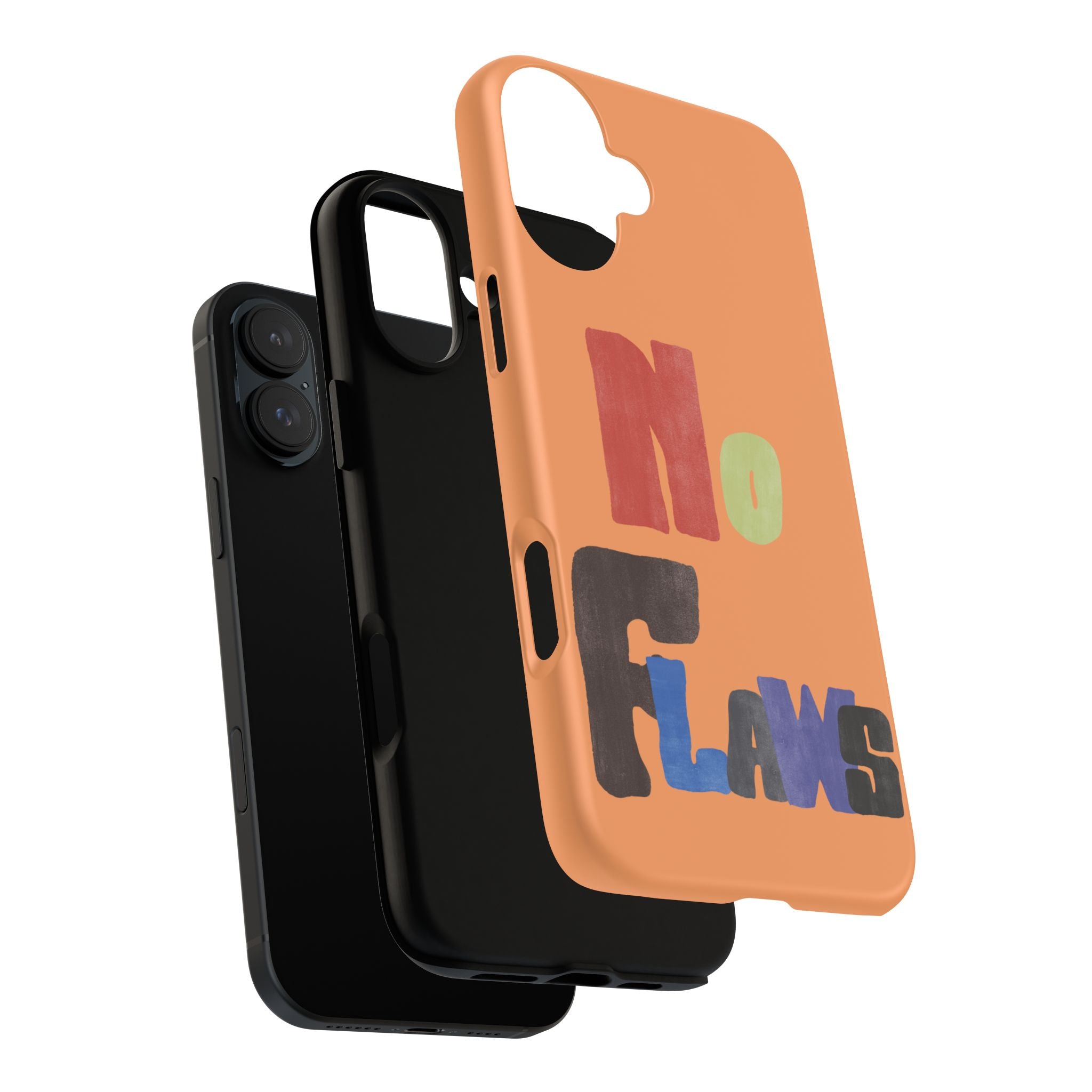 "No Flaws" Retro Hand-Lettered Protective Cover
