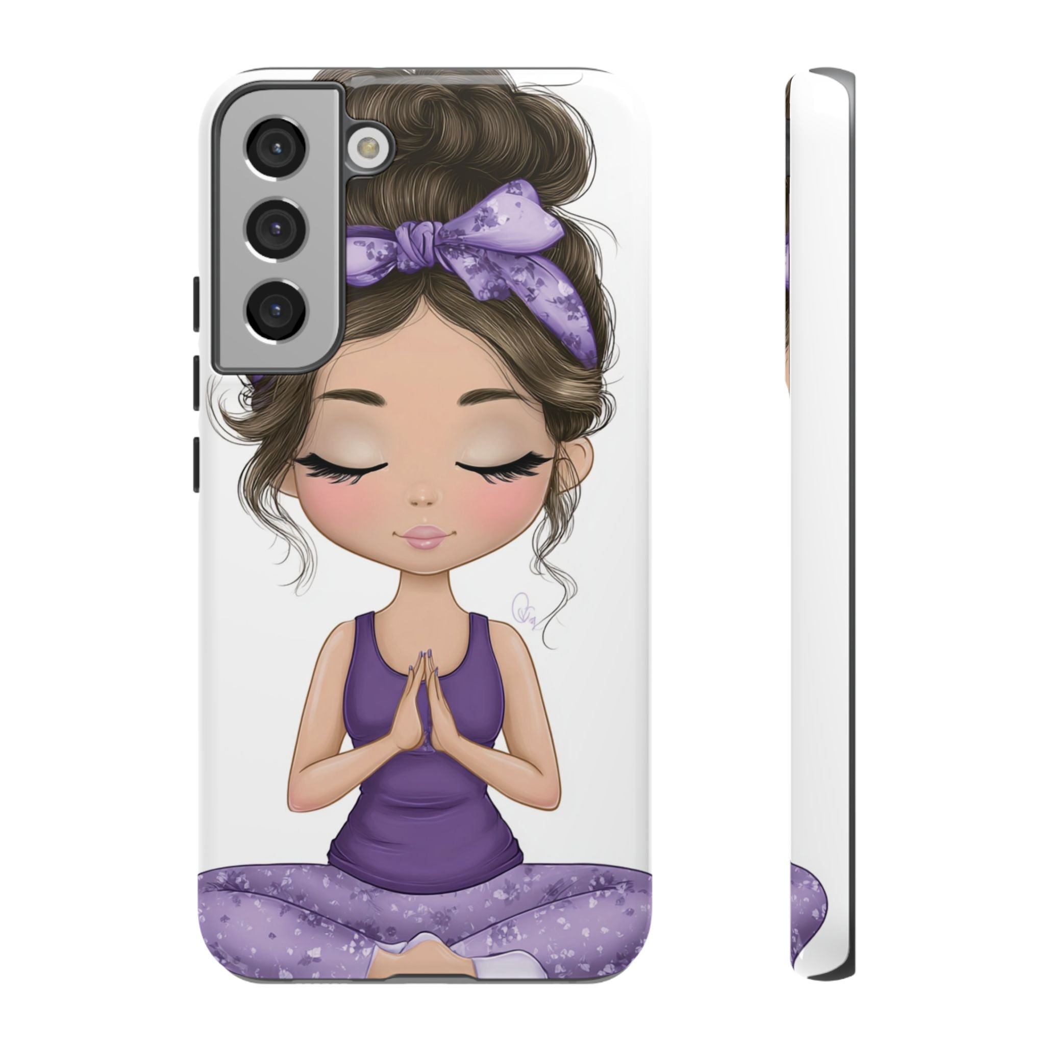 Yoga Phone Case for Mindfulness Gift for Yogis, Meditation Accessory, Zen Vibe