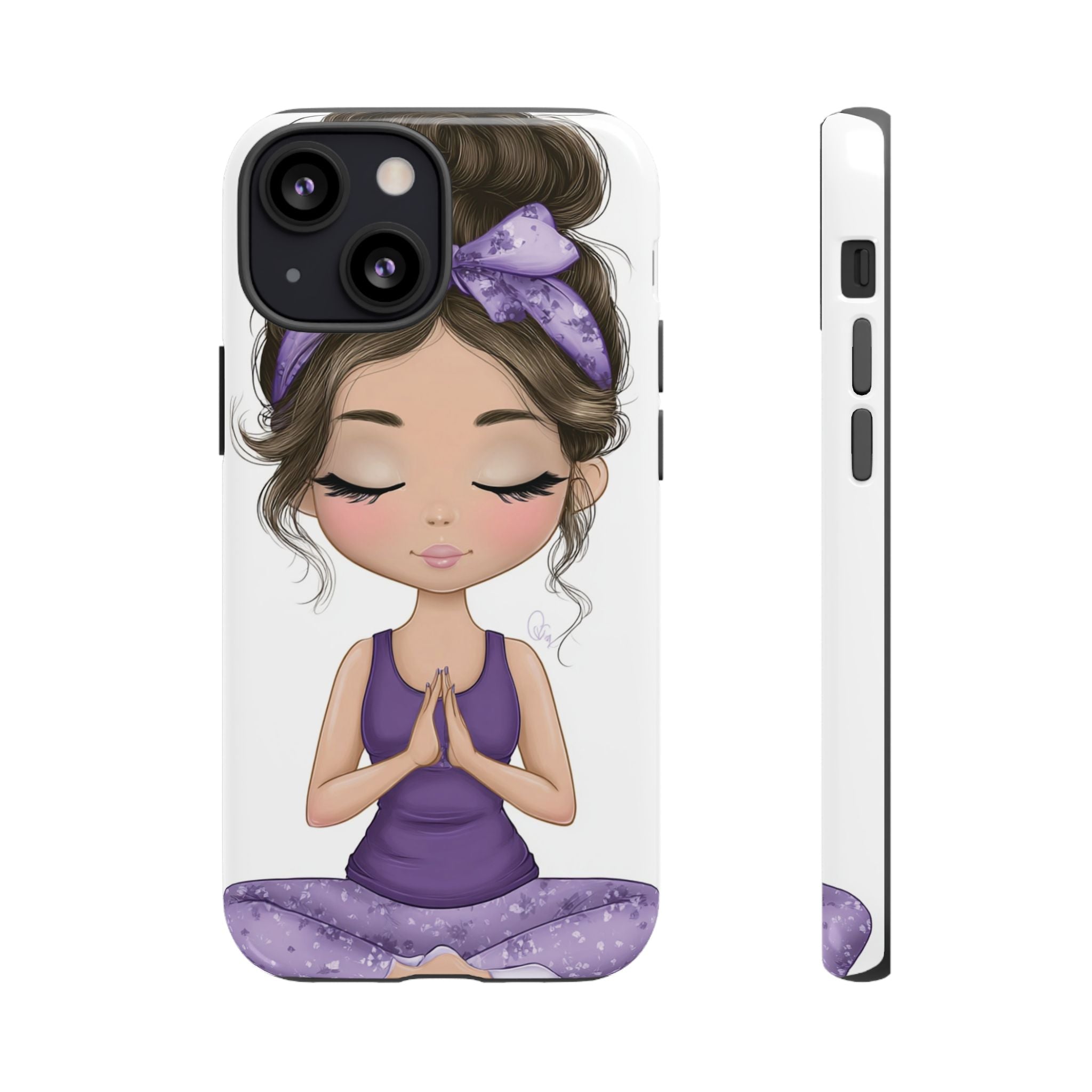 Yoga Phone Case for Mindfulness Gift for Yogis, Meditation Accessory, Zen Vibe