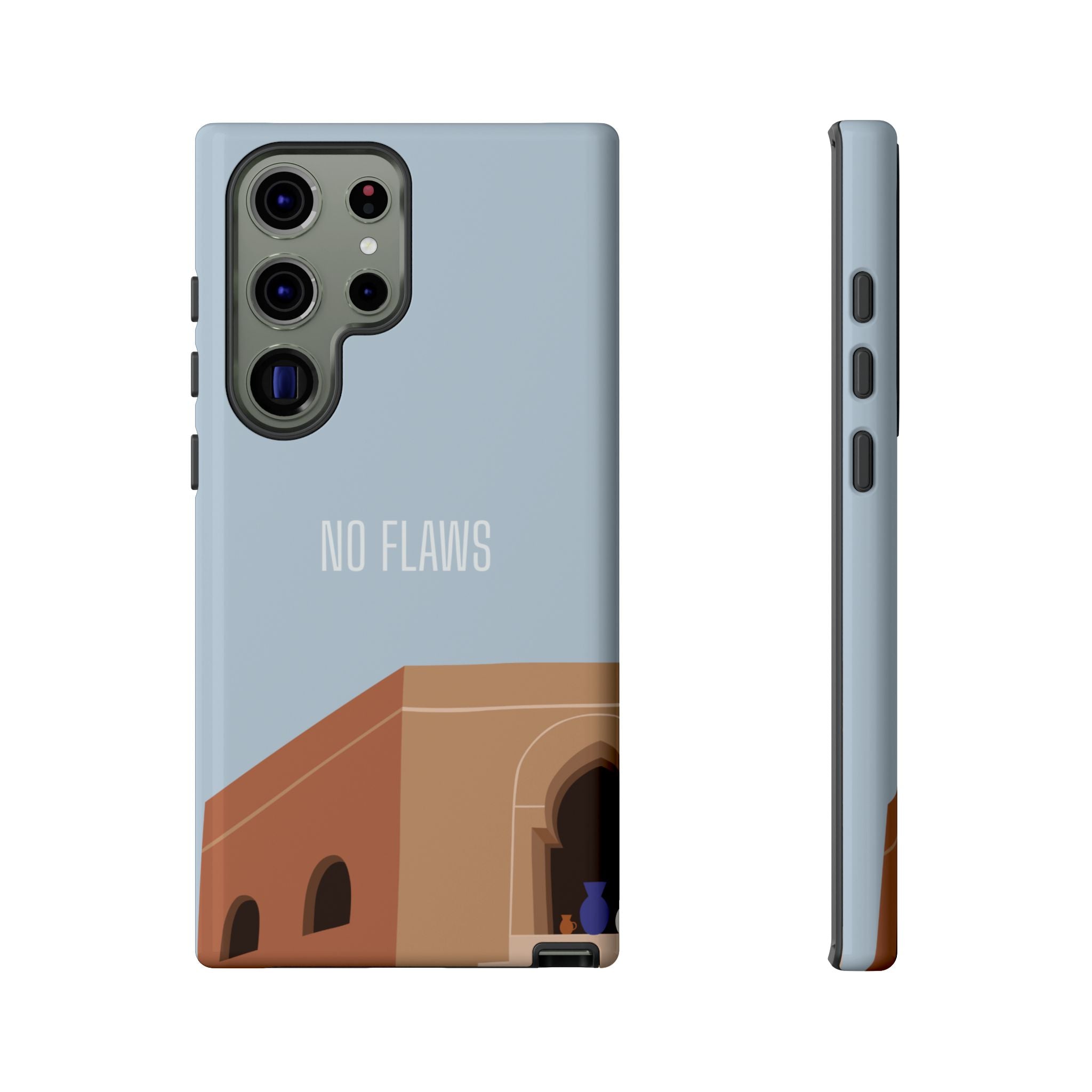 Minimal Desert Illustration “No Flaws” Protective Tough Case