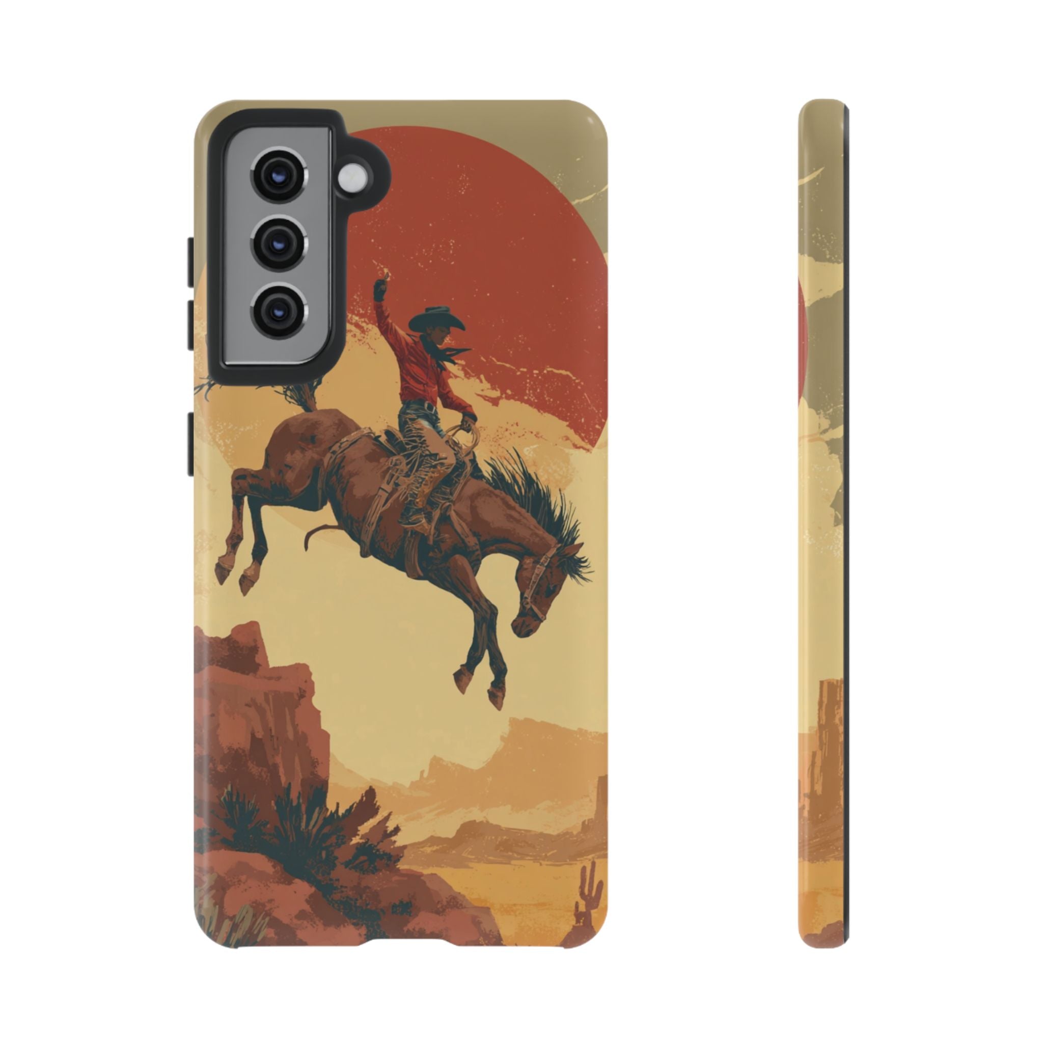 Cowboy Phone Case - Wild West Style, Tough Protection for Outdoor Lovers