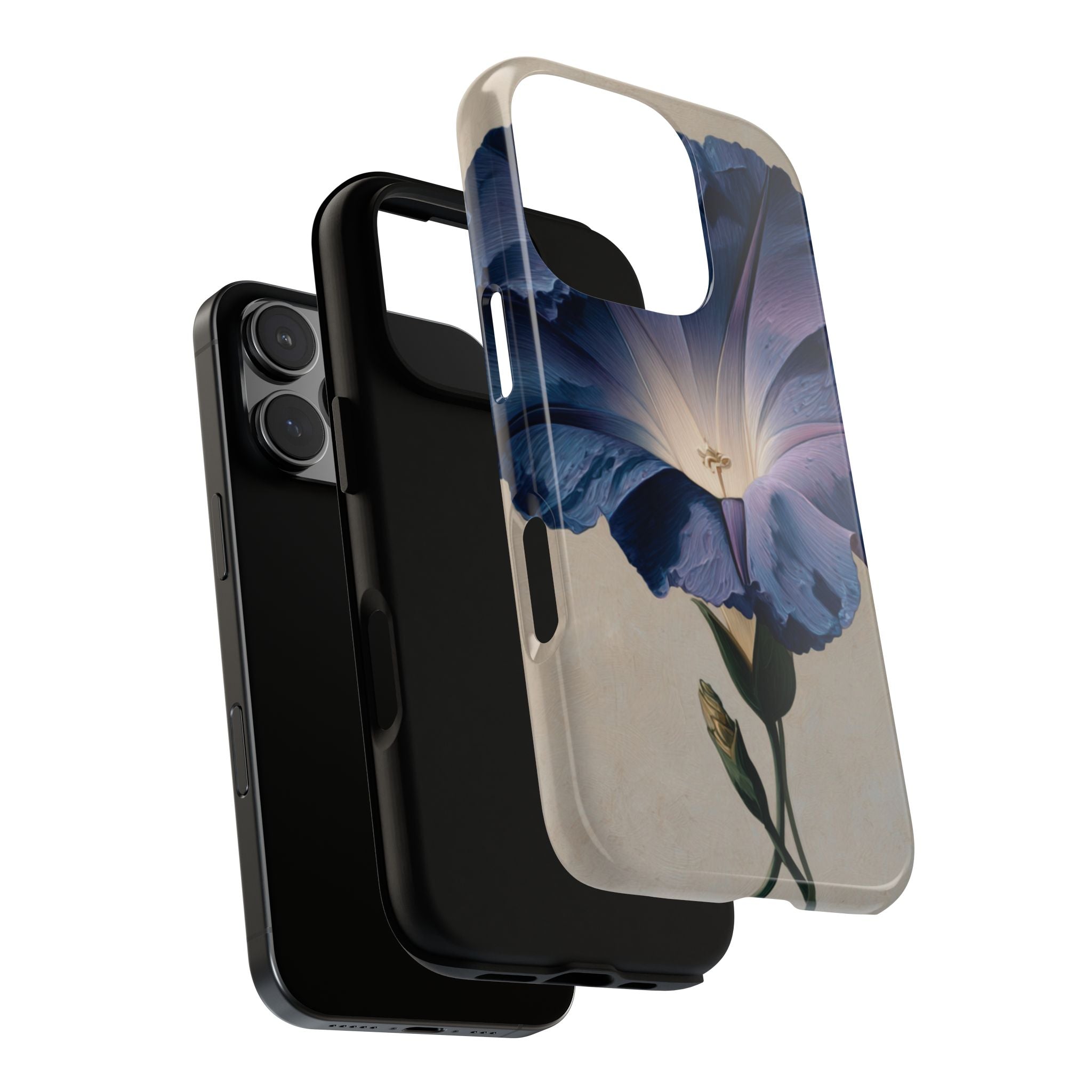 Floral Phone Case, Tough Cases with Purple Flower Design, Phone Accessories