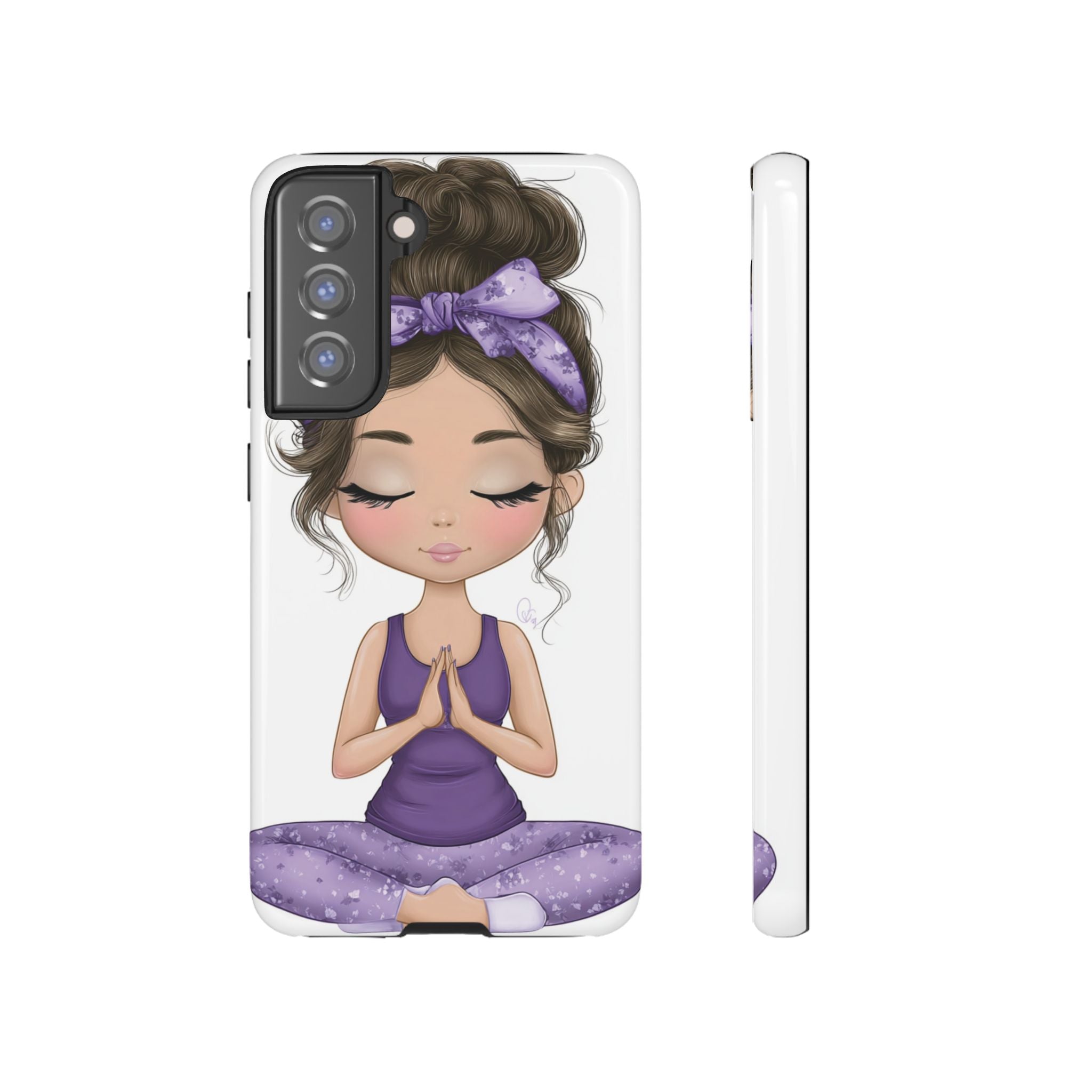 Yoga Phone Case for Mindfulness Gift for Yogis, Meditation Accessory, Zen Vibe