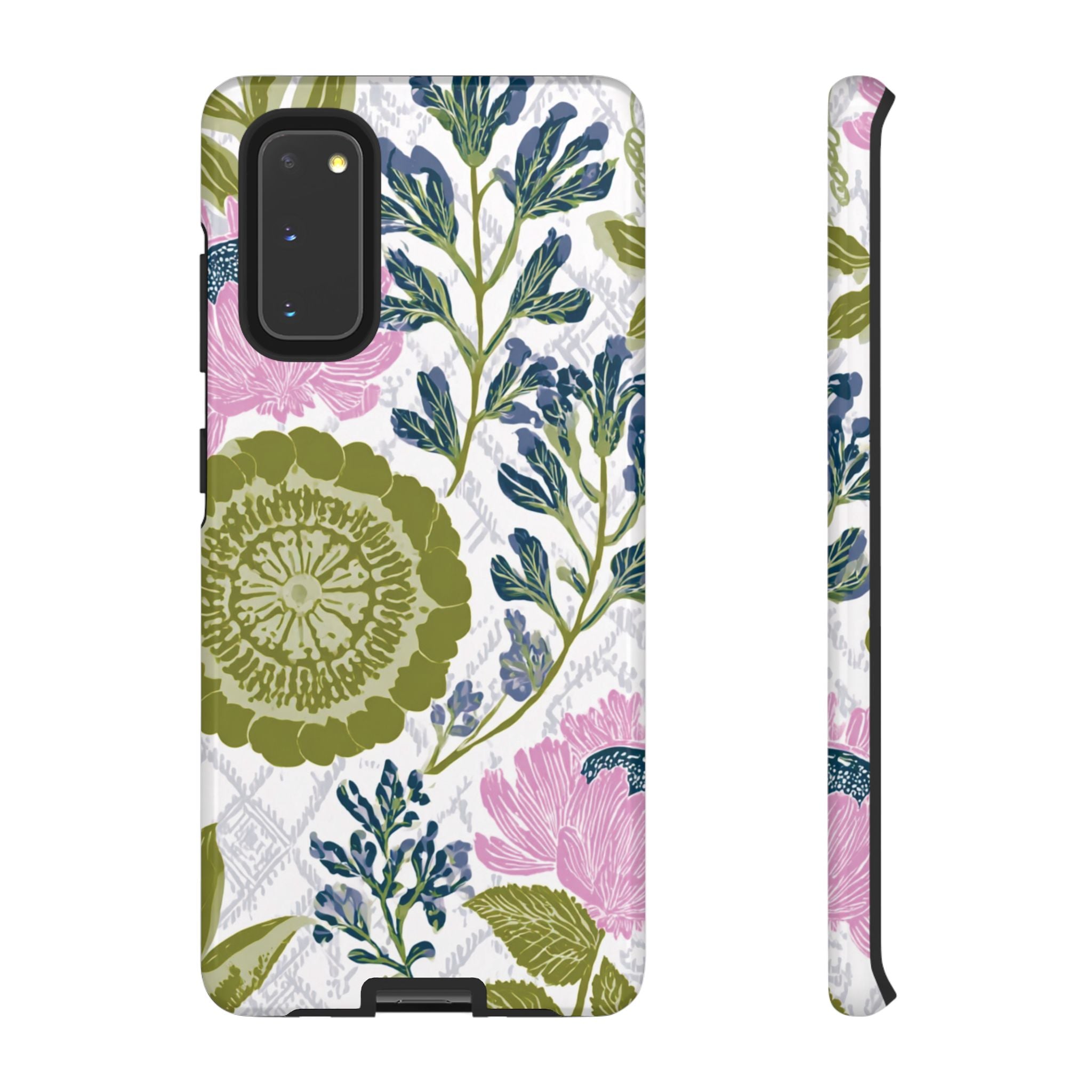 Floral Phone Case, Tough Cases with Elegant Design, Stylish Phone Accessories