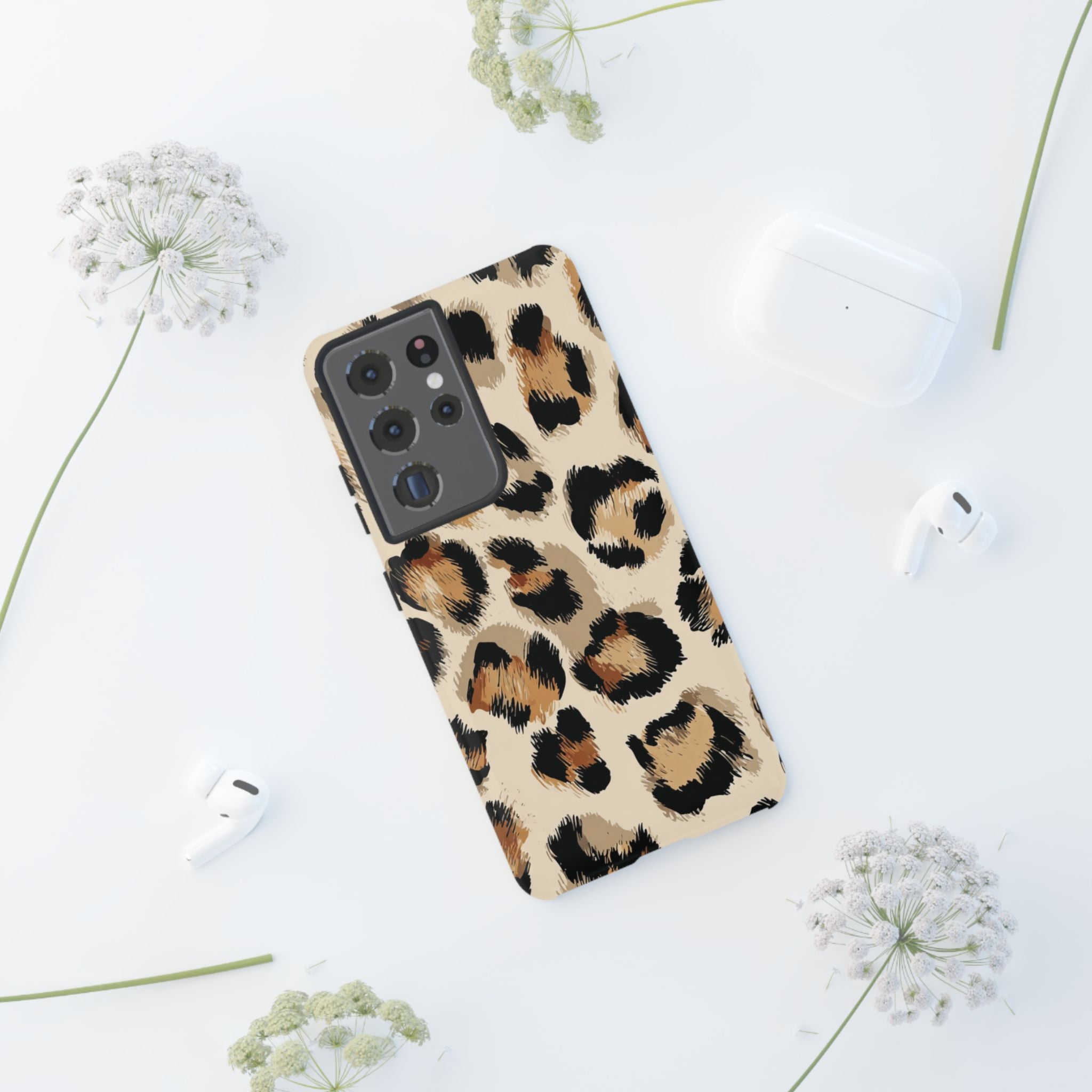 Stylish Leopard Print Phone Case, Animal Print, Tough Case, Gift for Her