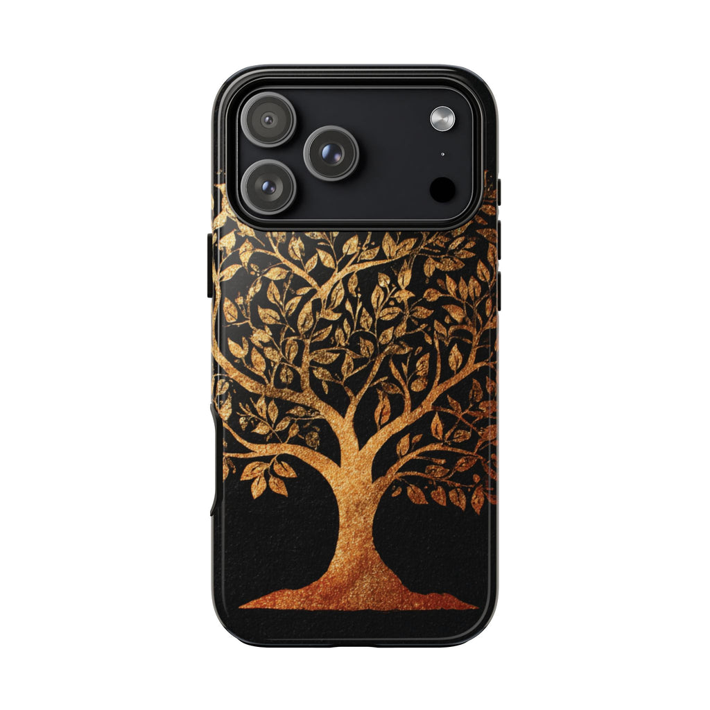 Golden Tree Phone Case, Tough Cases, Nature Lover Gift