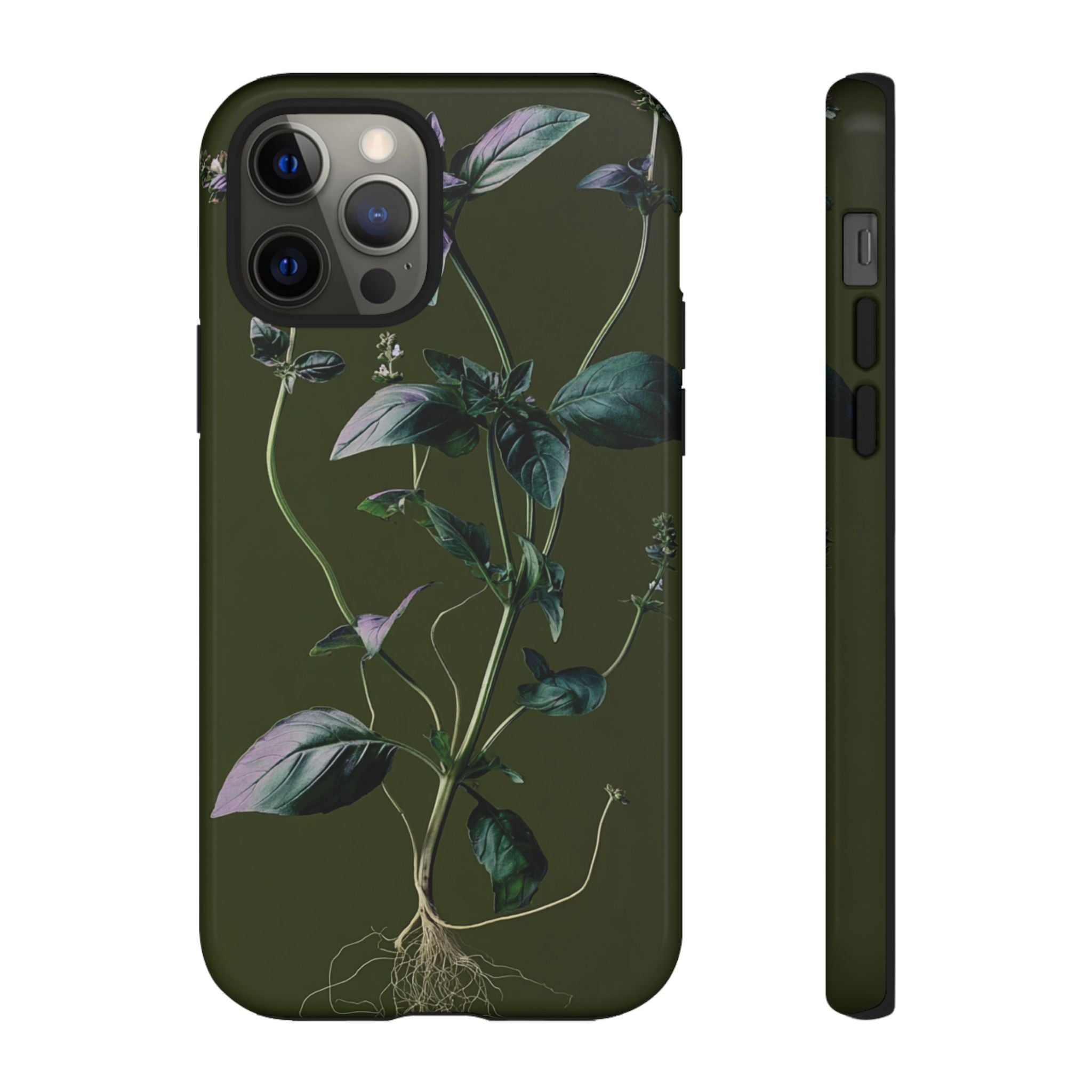 Green Botanical Phone Case, Floral Phone Cover, Nature Lover Gift